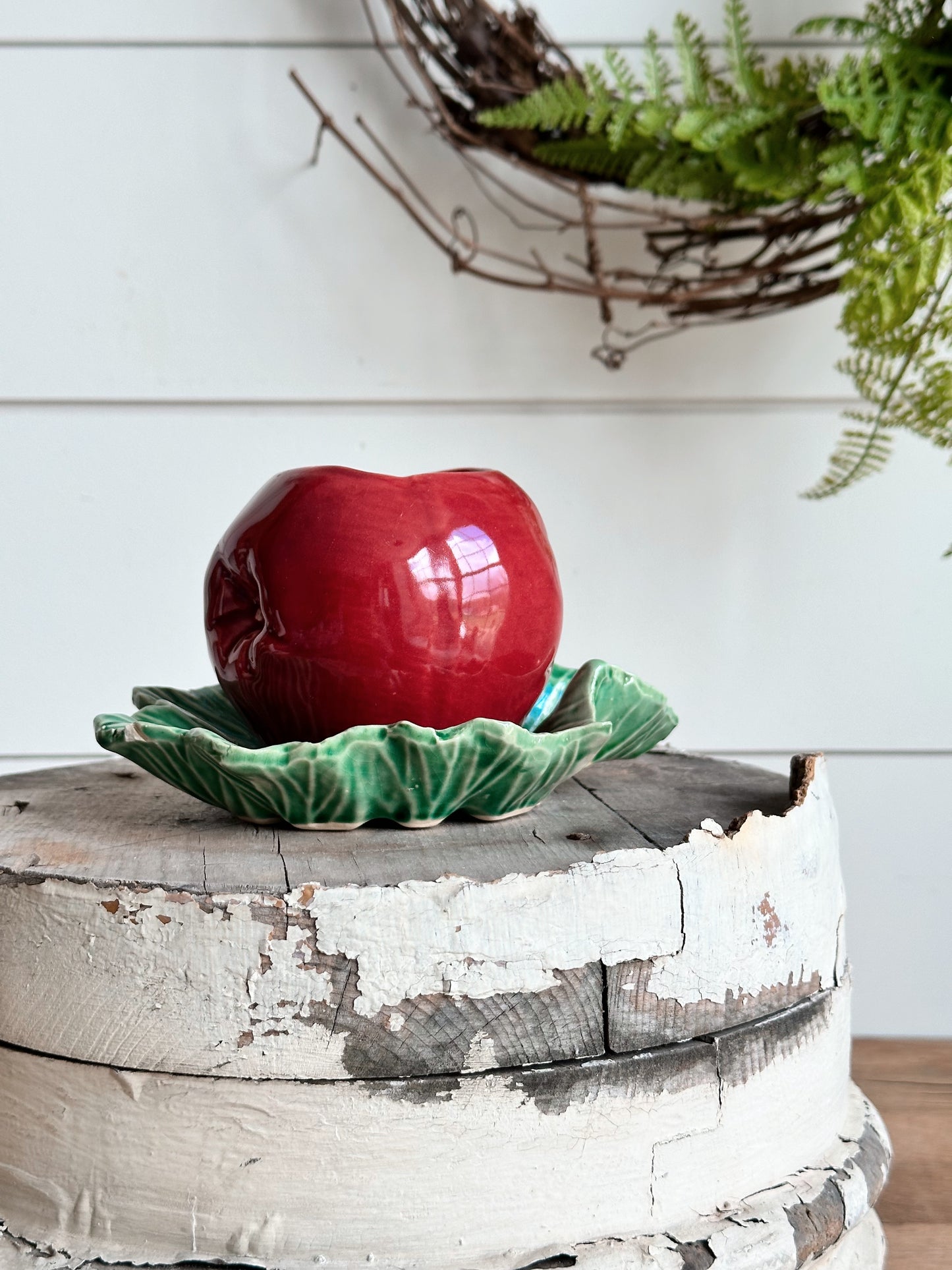 Vintage McCoy Apple Planter