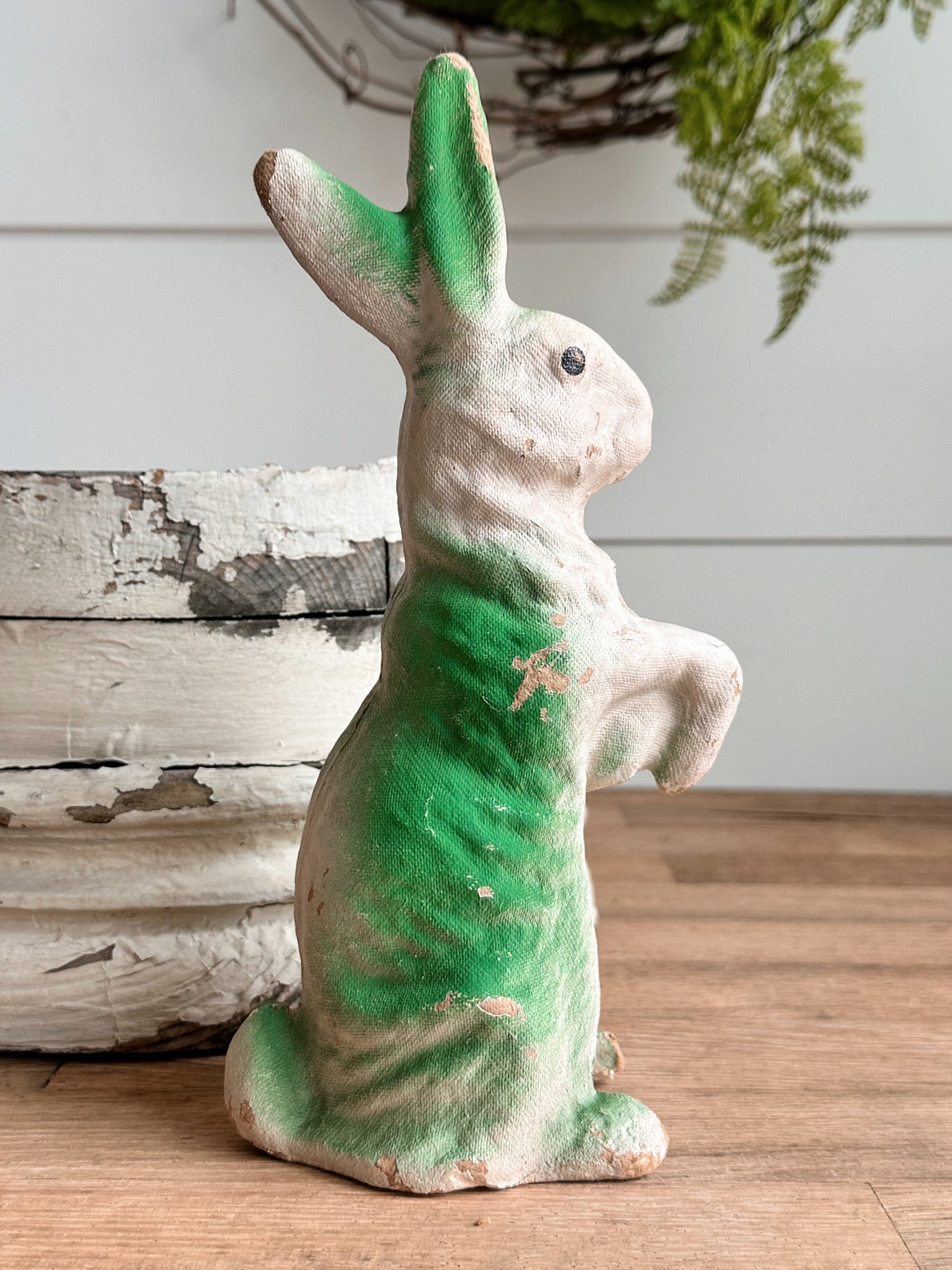 Vintage Paper Mache Bunny