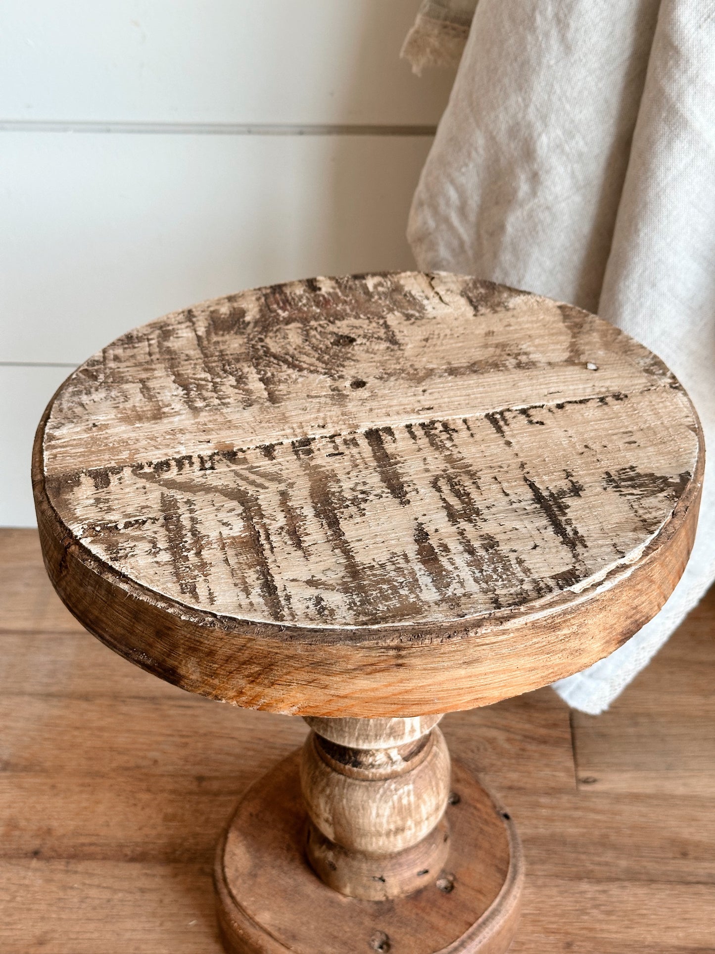 Handmade Reclaimed Wood Pedestal