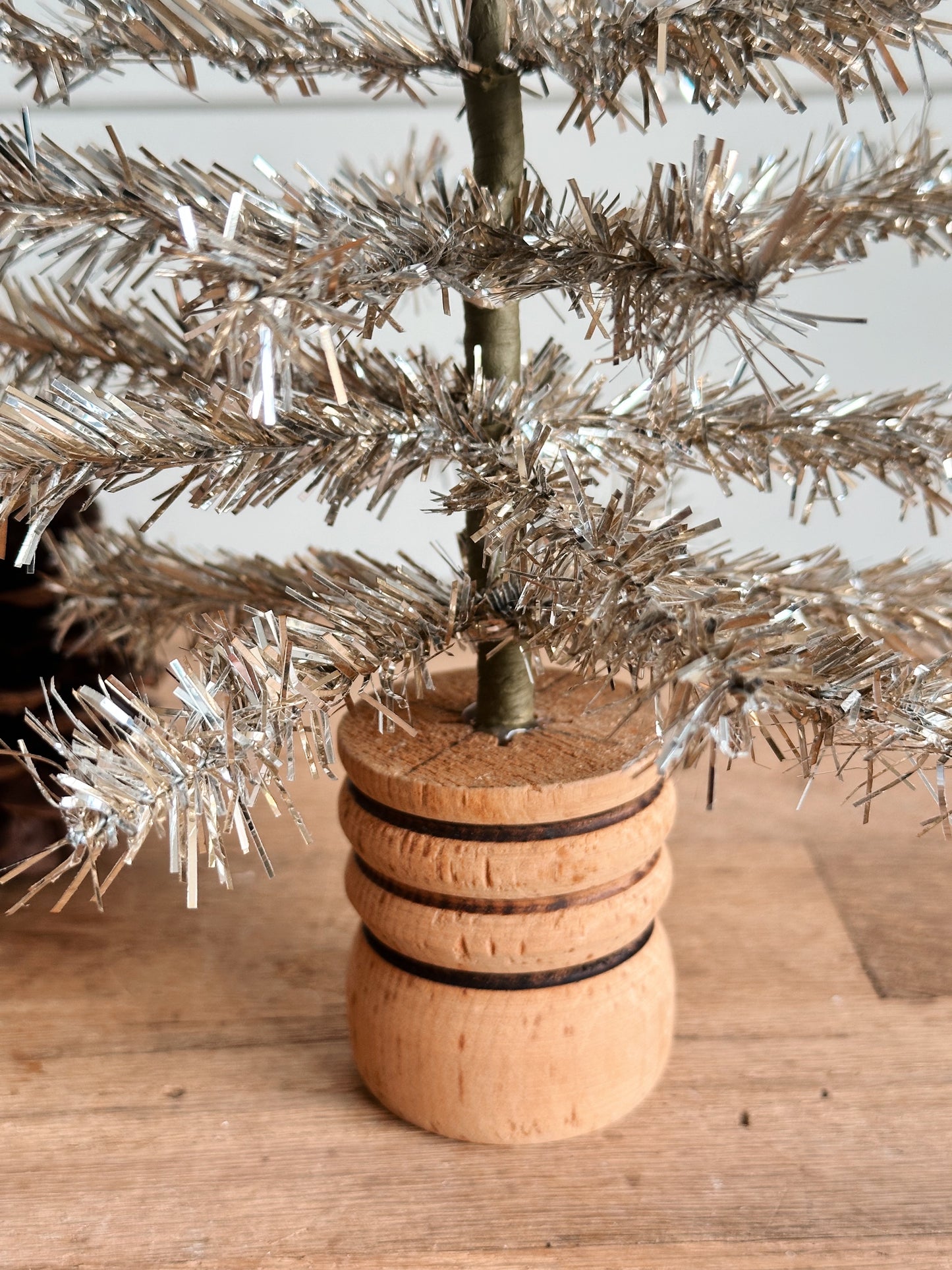 Vintage Spindle Tinsel Tree