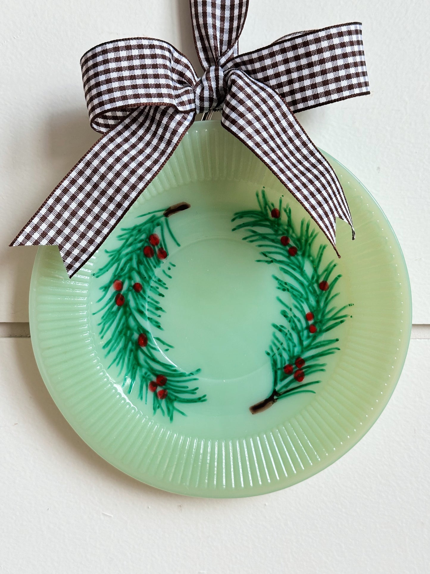 Hand Painted Vintage Jadeite