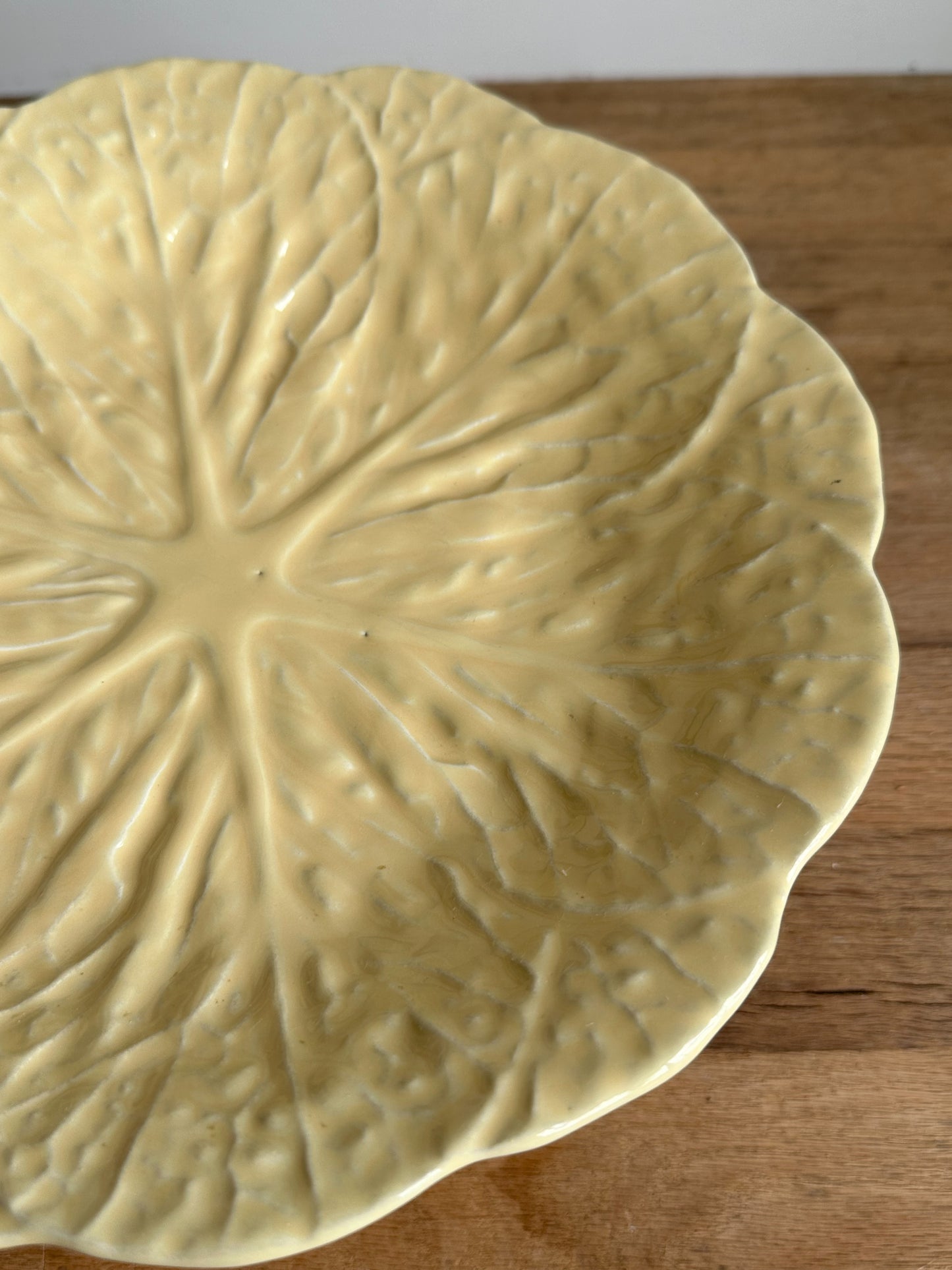 Vintage Yellow Cabbageware Compote