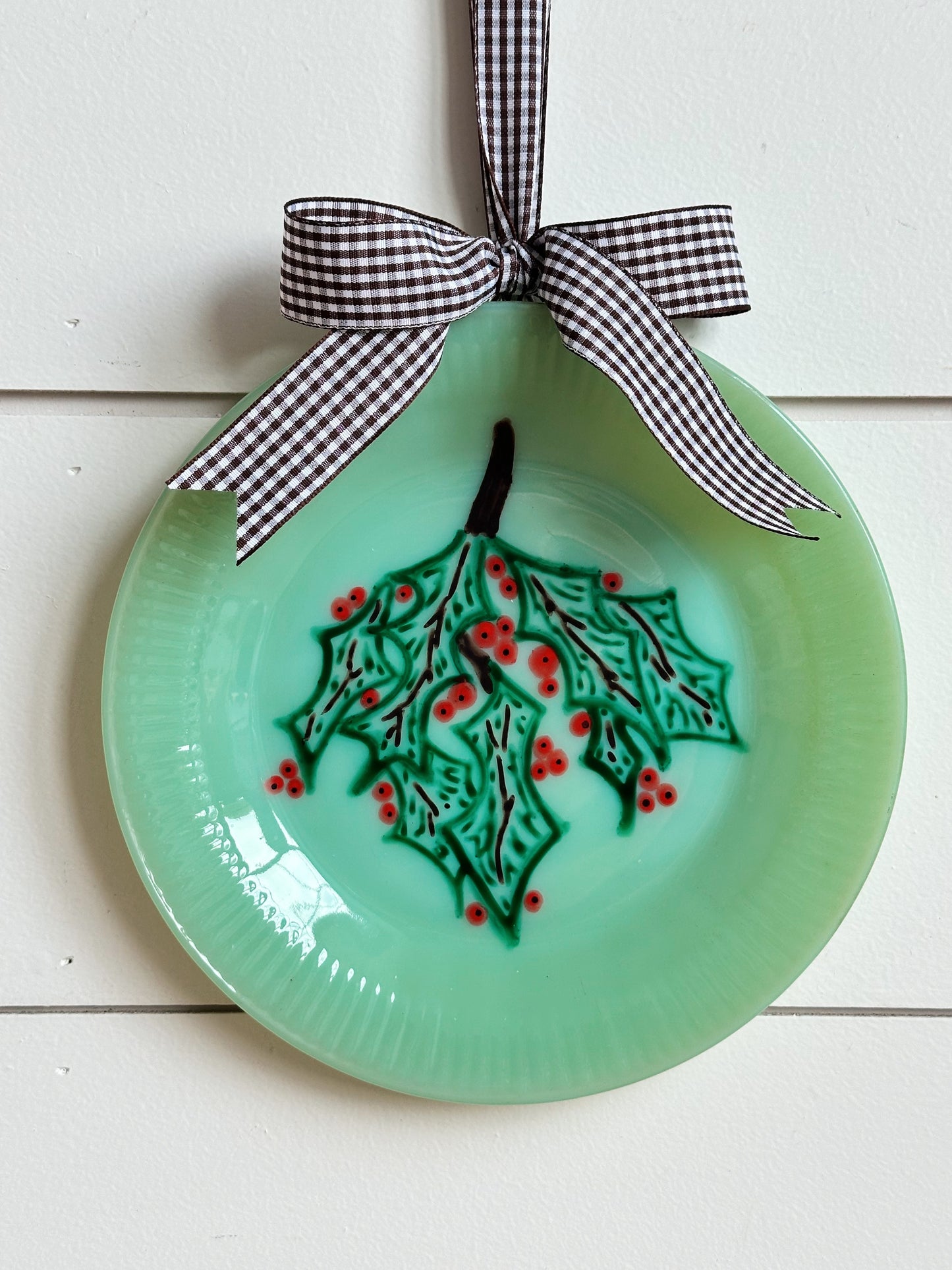 Hand Painted Vintage Jadeite