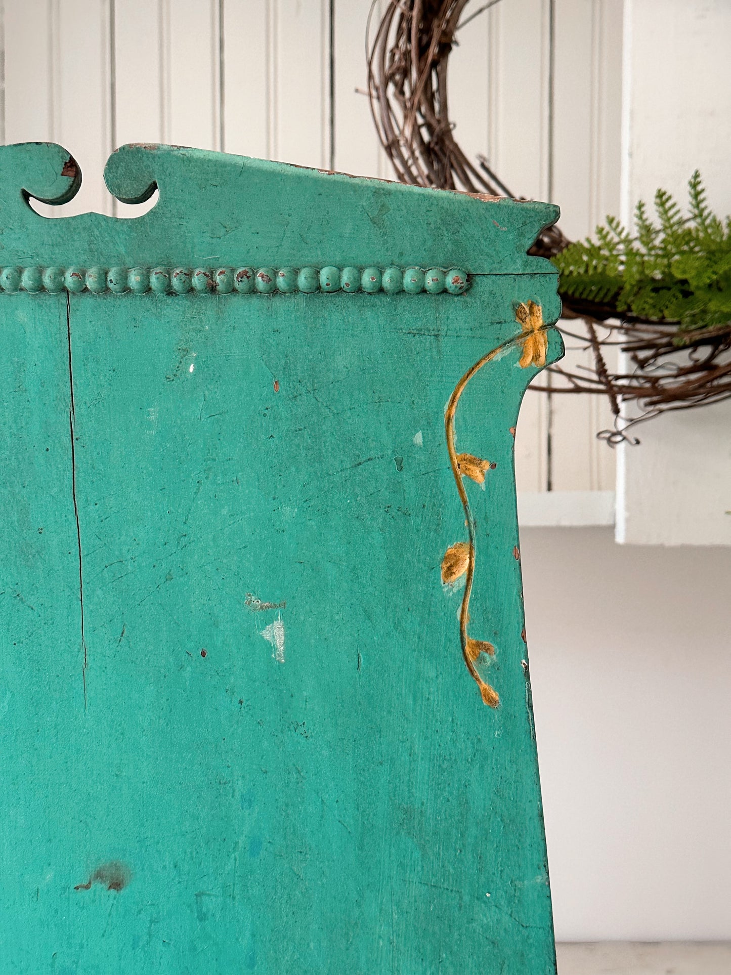 Vintage Wood Table Top Cabinet