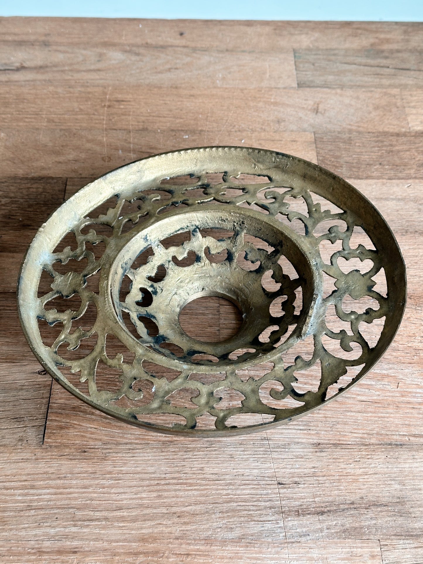 Vintage Iron Lamp Base, Tree Base