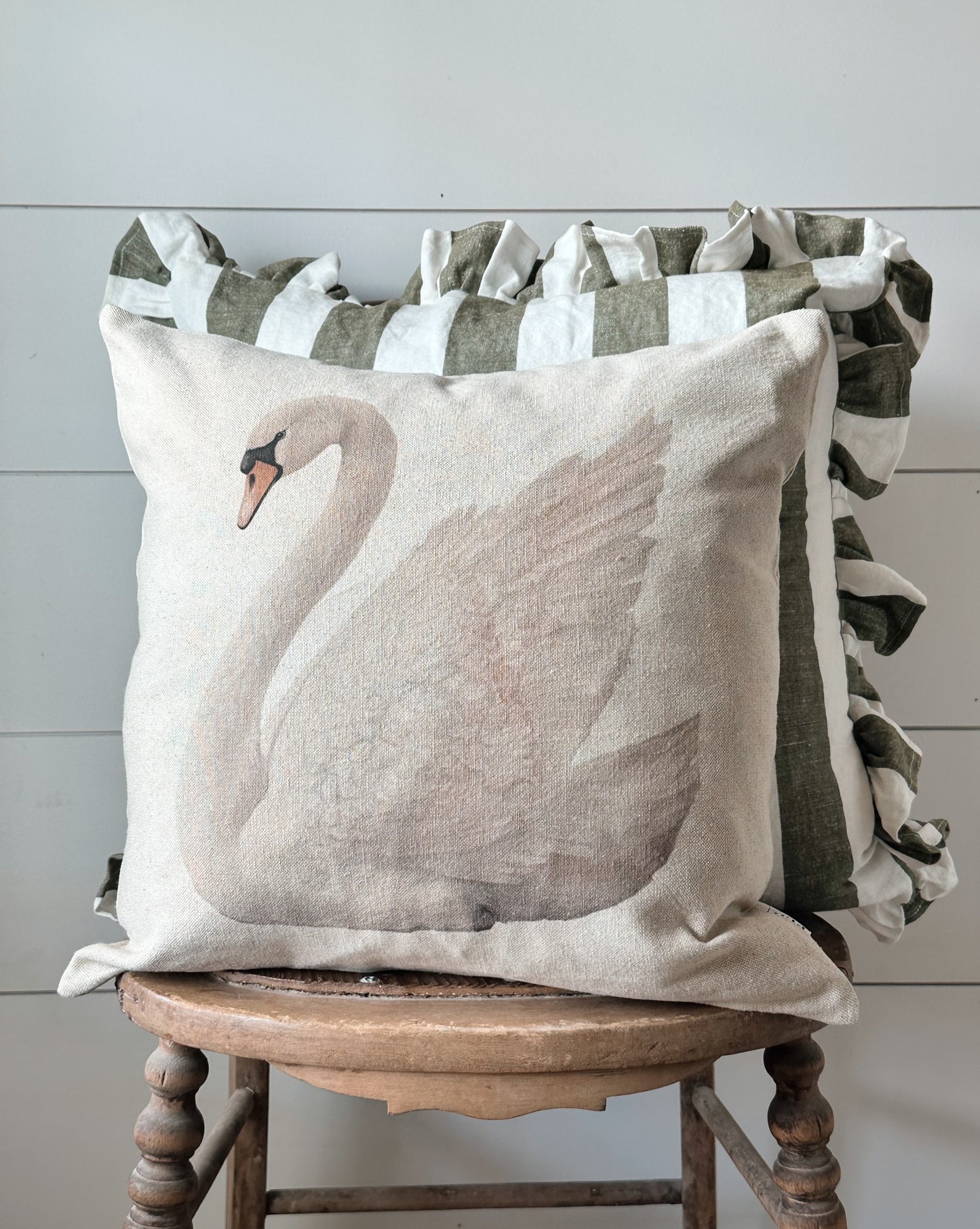 Graceful Swan Pillow Cover