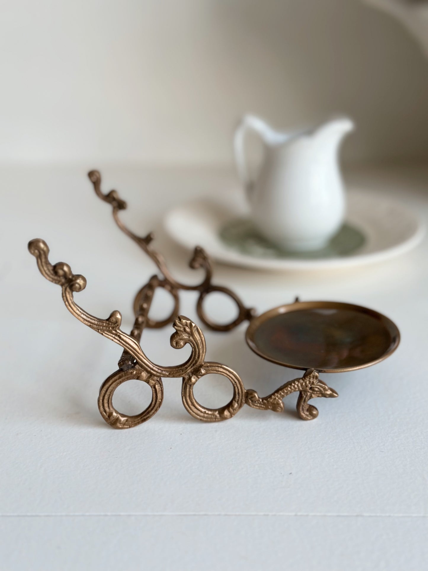 Brass Cup & Saucer Stand