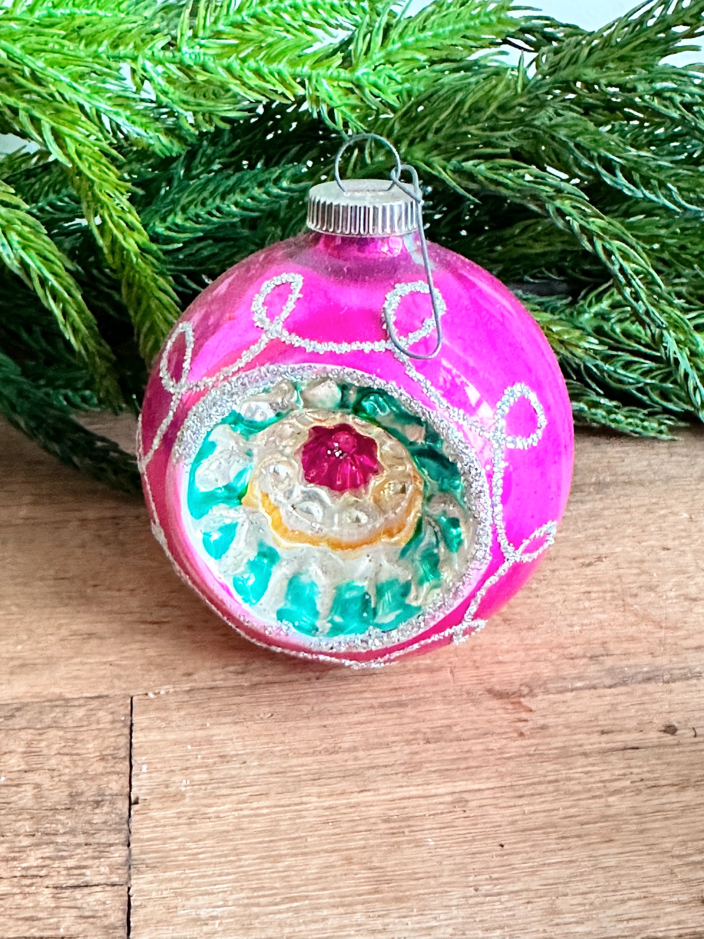 Collection of Three Vintage Glass Ornaments - West Germany