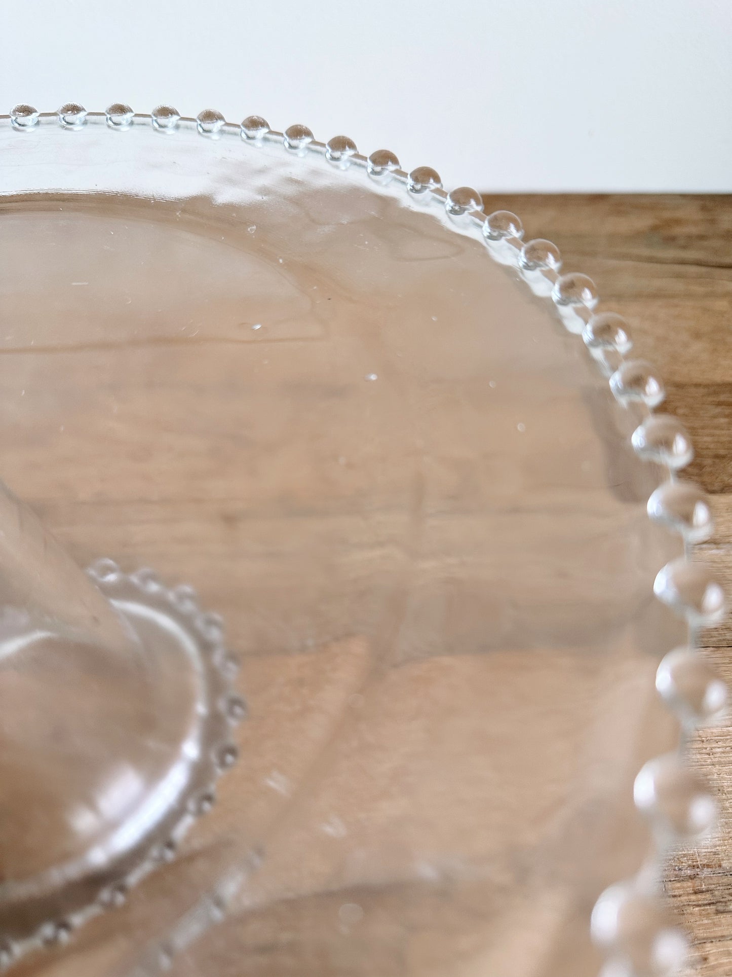 Vintage Imperial Glass Hobnail Cake Stand