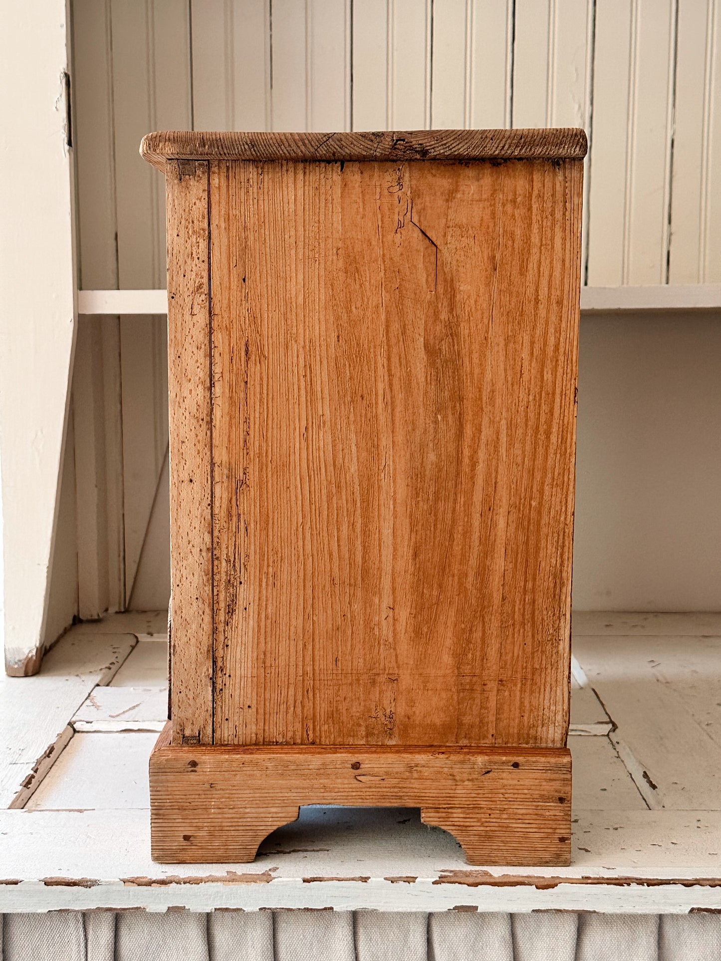 Vintage Pine Table Top Size Chest of Drawers