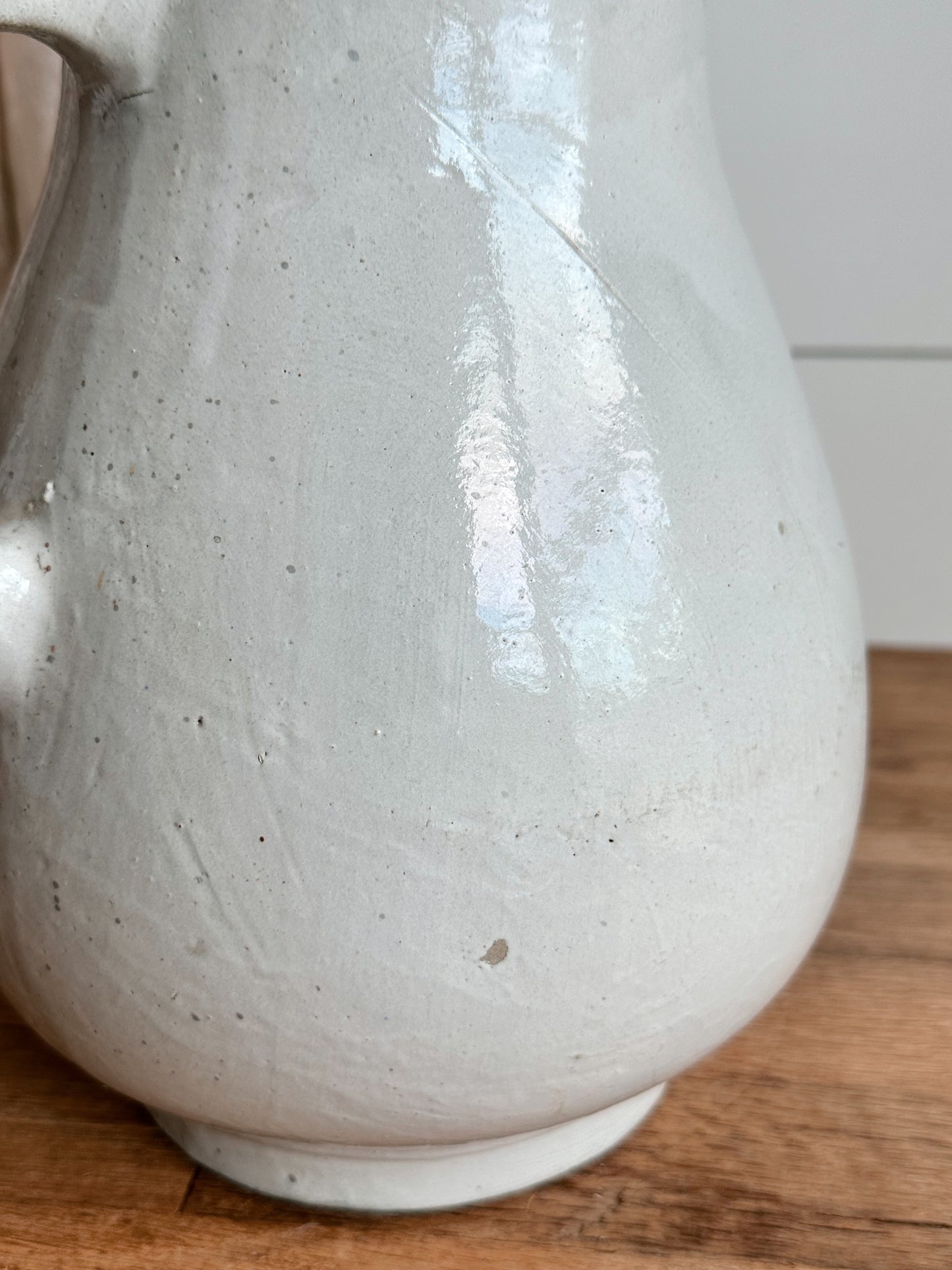 Rustic Vintage Stoneware Pitcher