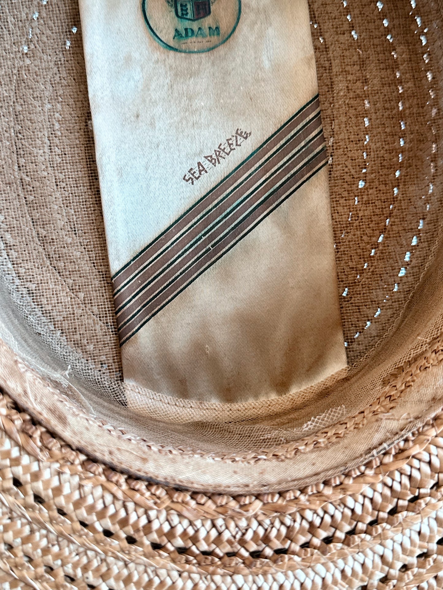 Vintage Woven Hat, Adam, Sea Breeze