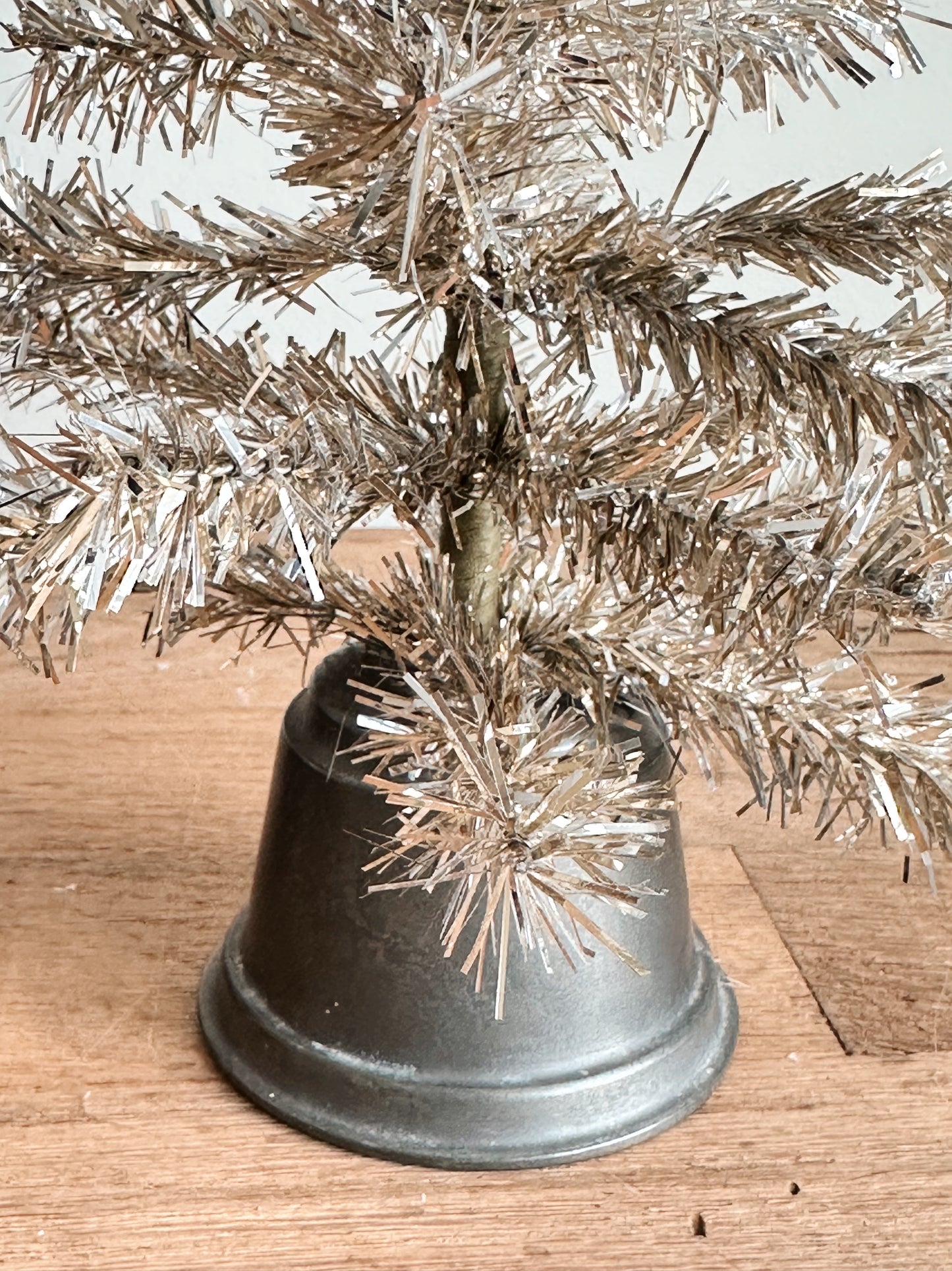 Vintage Pewter Tinsel Tree