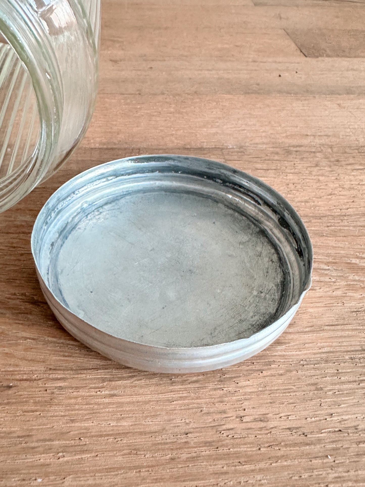 Vintage Hoosier Cabinet Mission Robbed Storage Jar Glass
