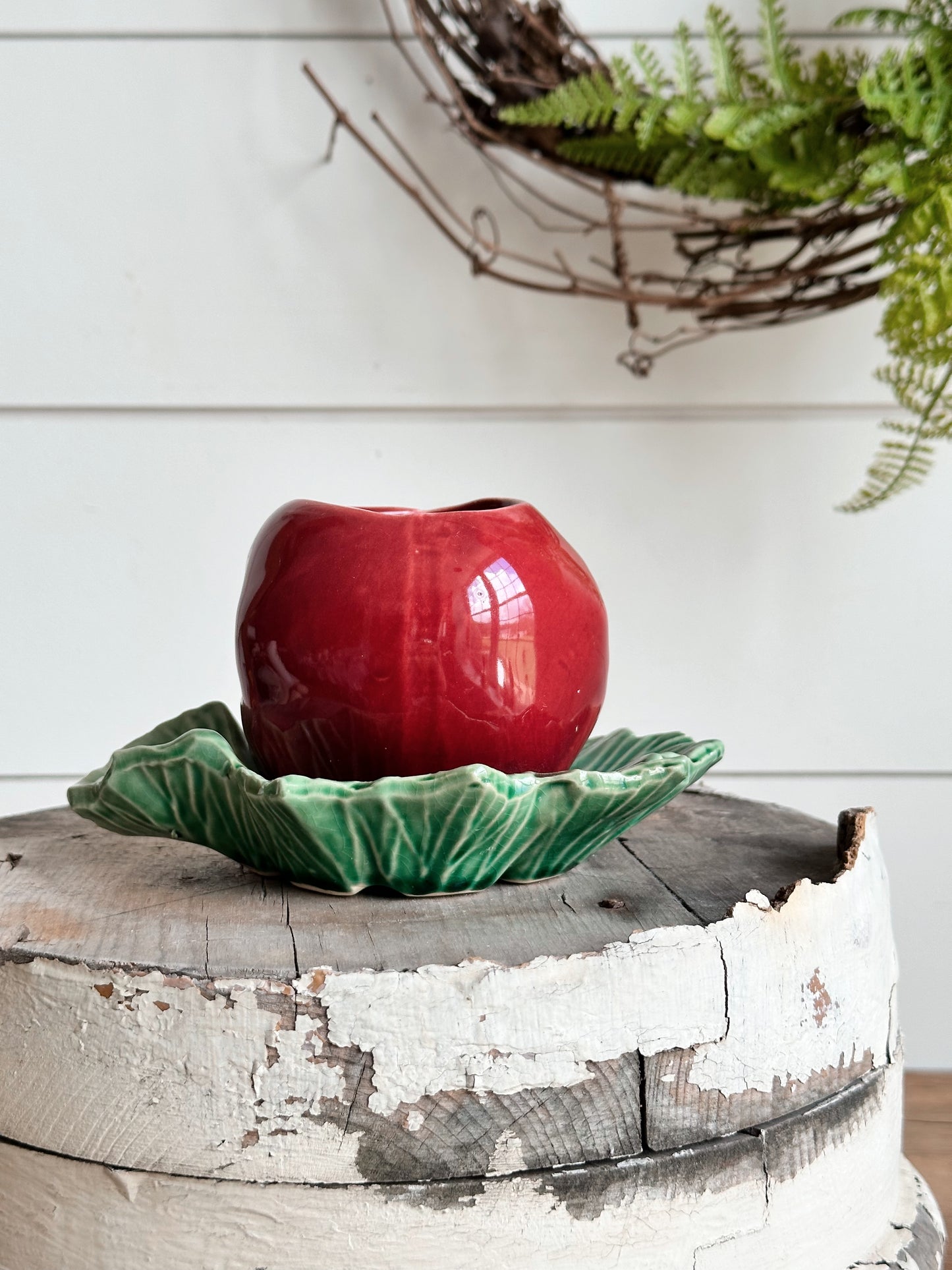 Vintage McCoy Apple Planter