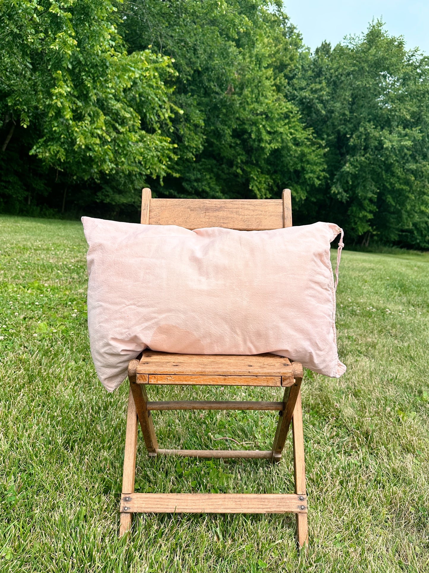 Handmade Feed Sack Flag Pillow