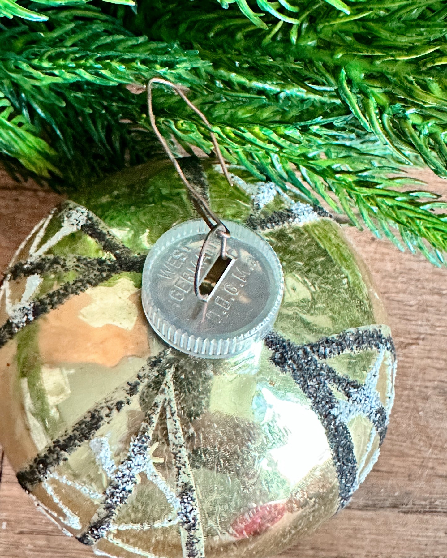 Collection of Three Vintage Glass Ornaments - West Germany
