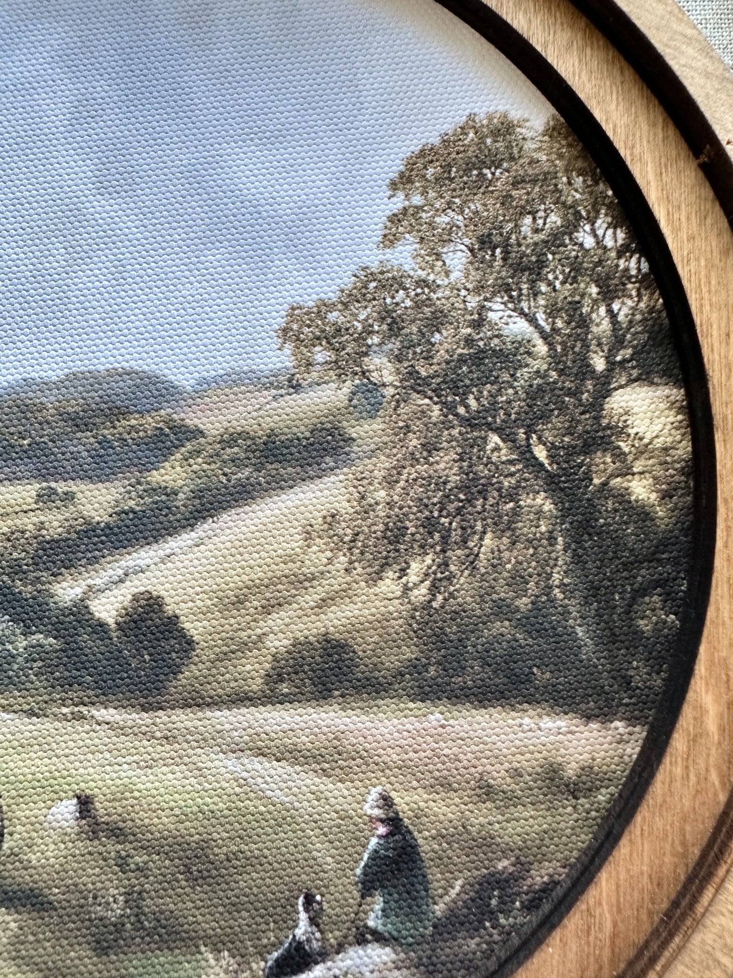 Petite Canvas Print, Sheep on a Hillside