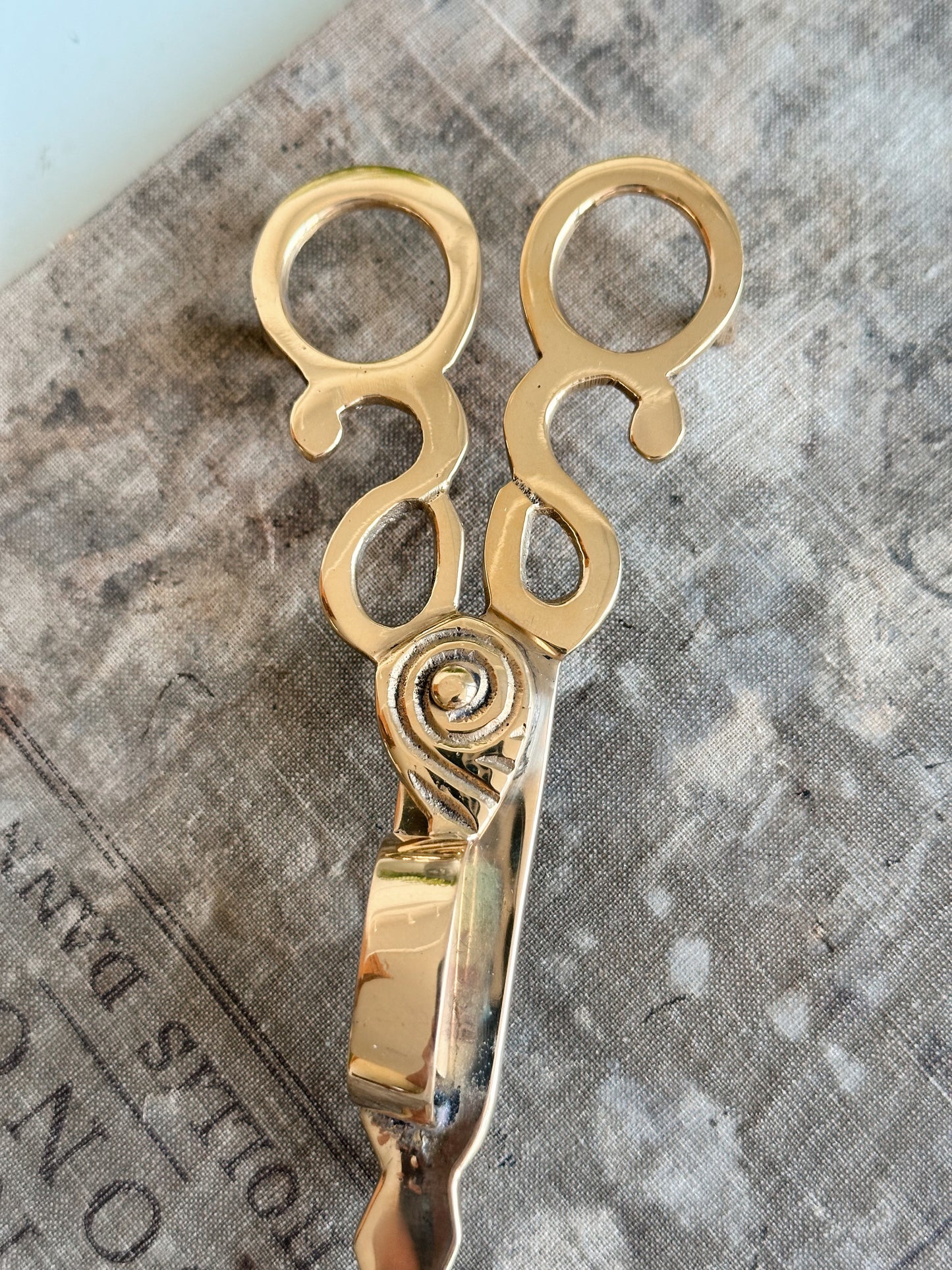 Brass Snuffer & Wick Trimmer Scissors