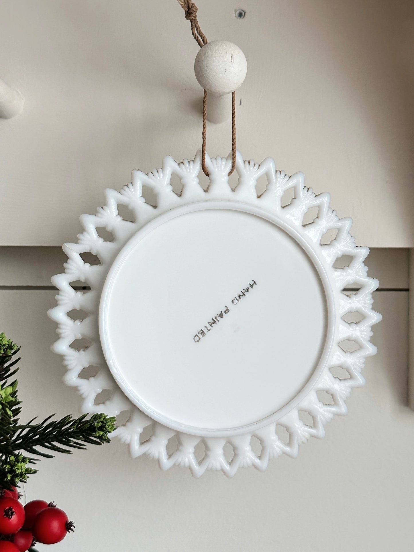 Vintage Hand Painted Cardinal Plate