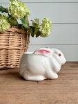 Hand Poured Lemon Blueberry Bread in a Vintage Bunny Planter