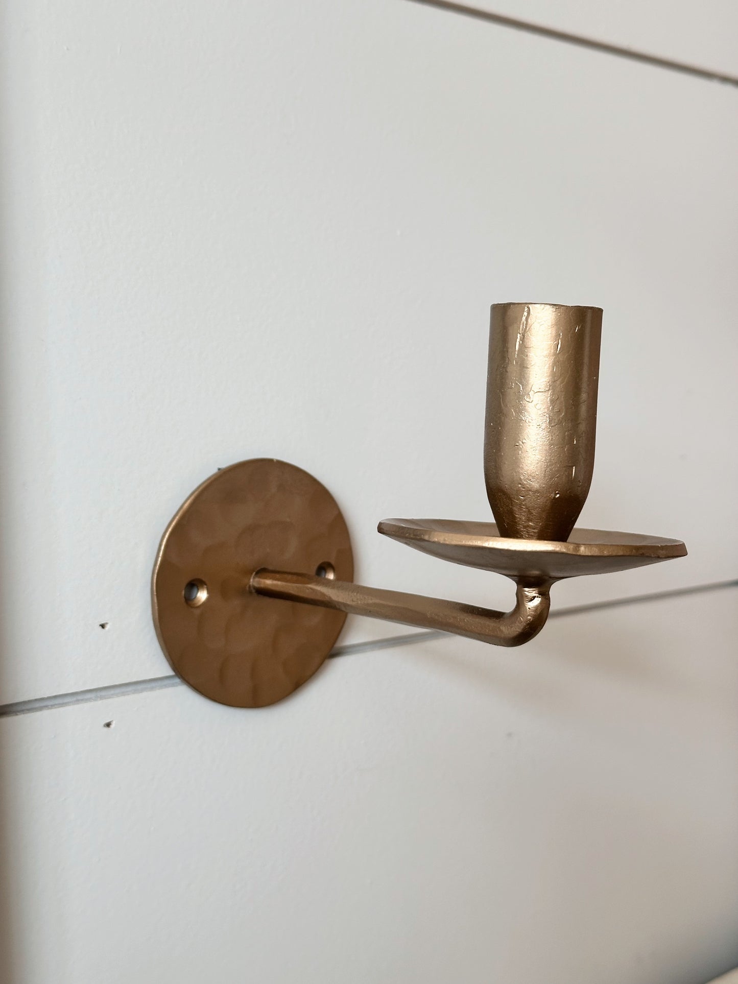 Forged Iron Taper Wall Sconce