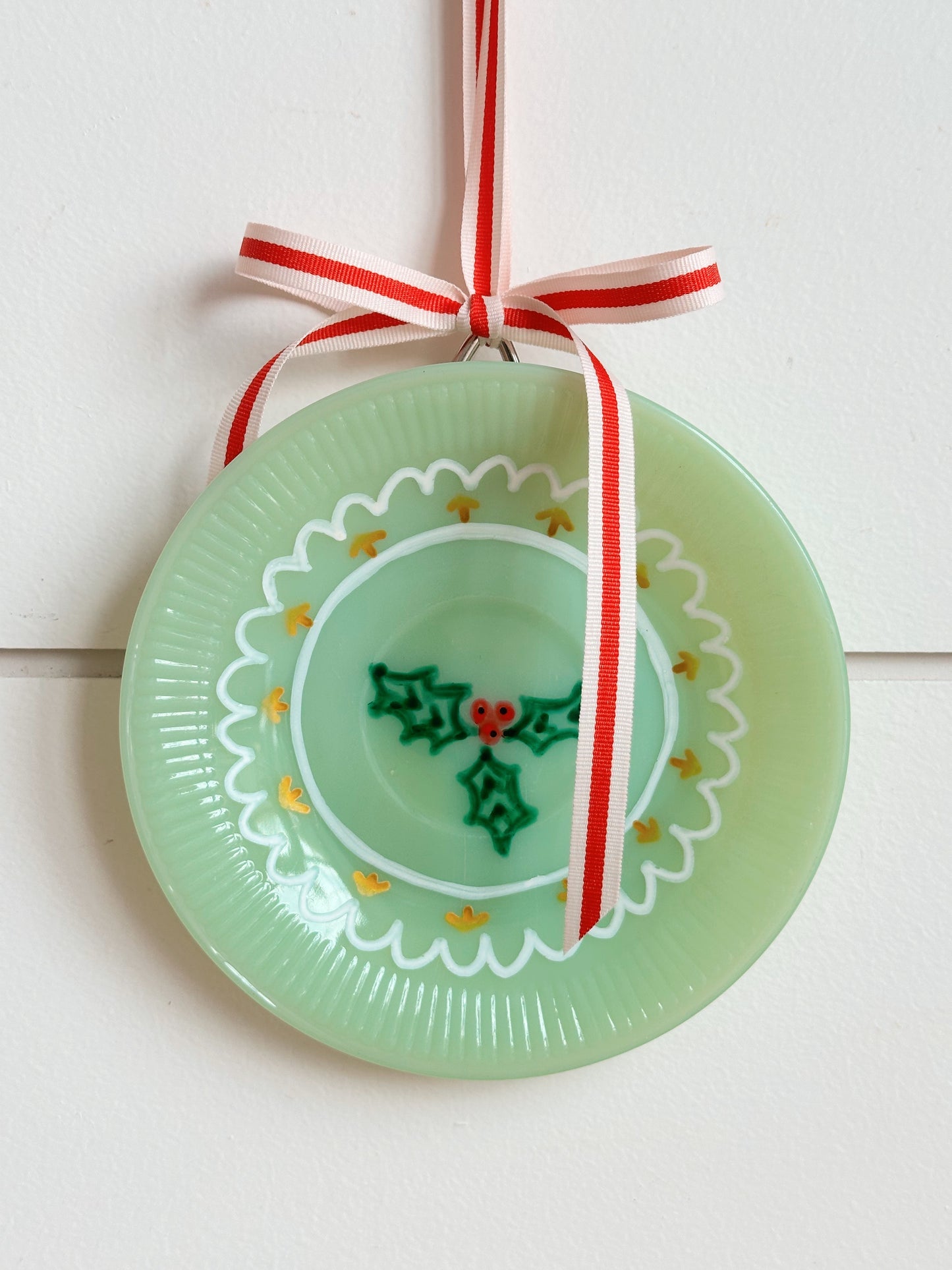 Hand Painted Vintage Jadeite