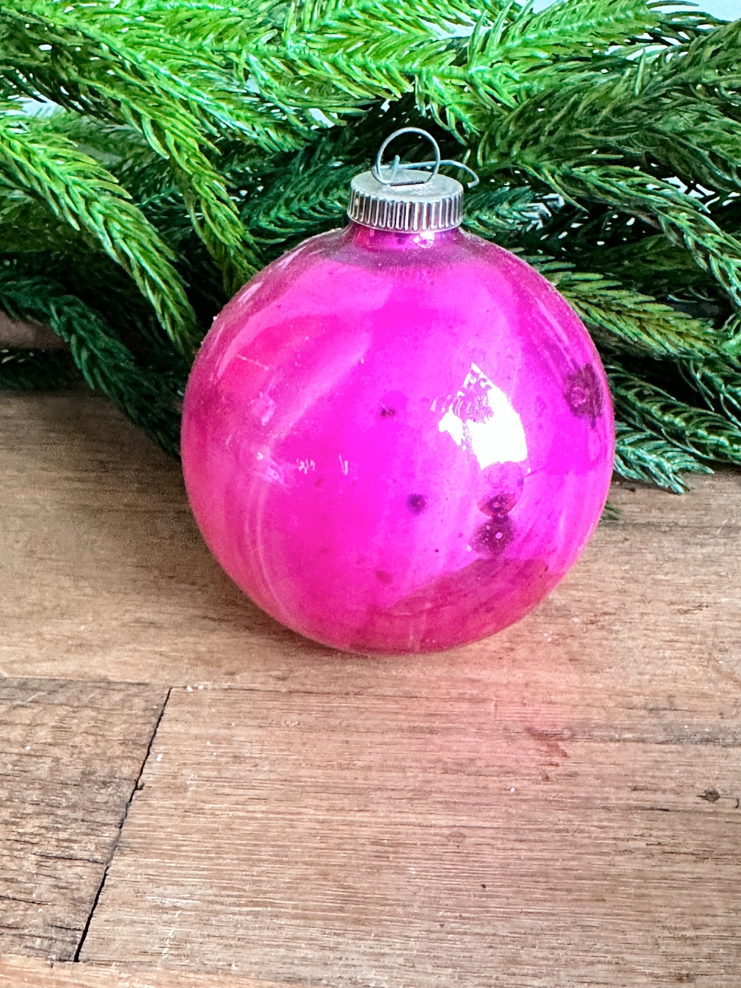 Collection of Three Vintage Glass Ornaments - West Germany