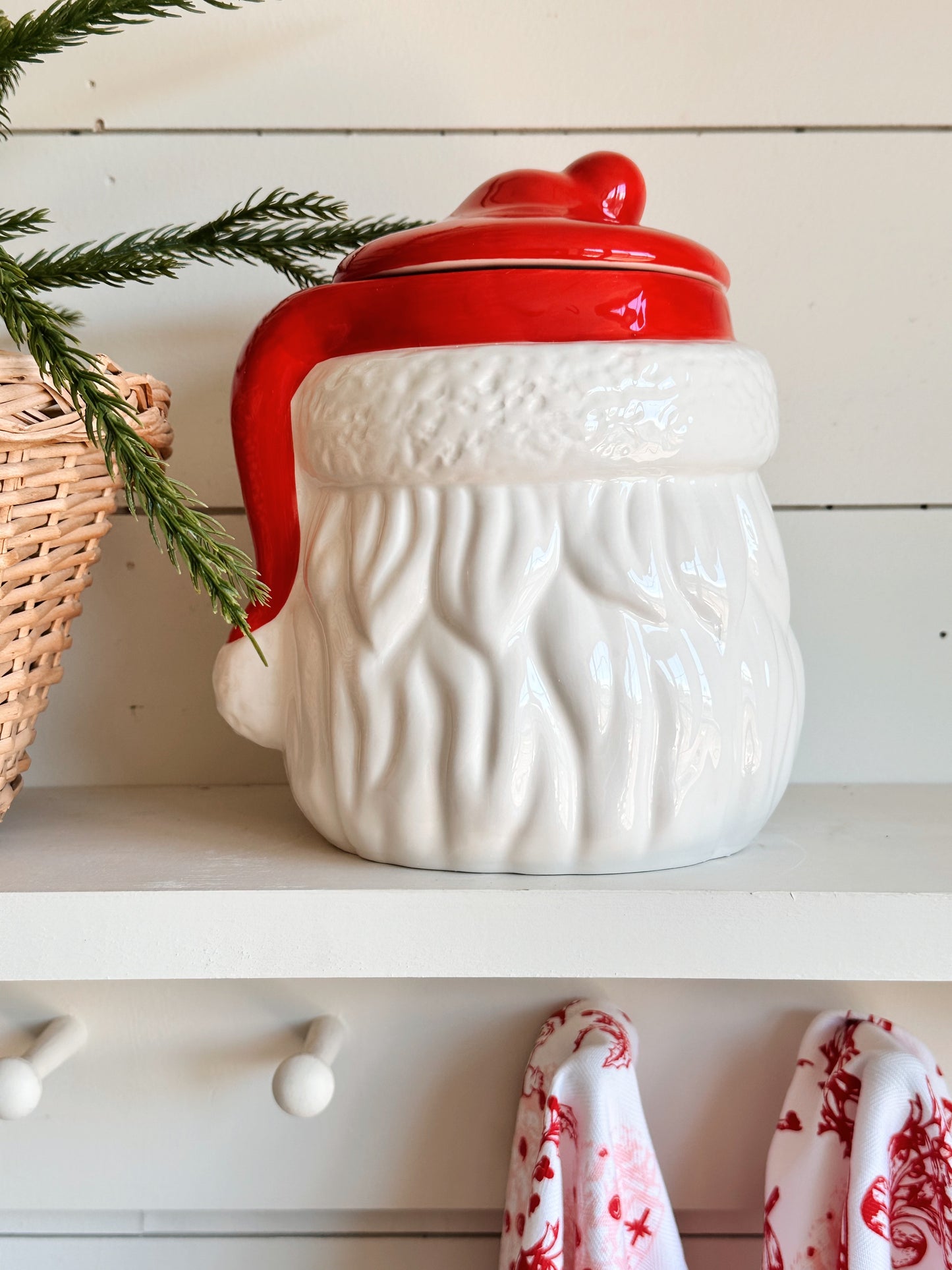 Red Santa Cookie Jar