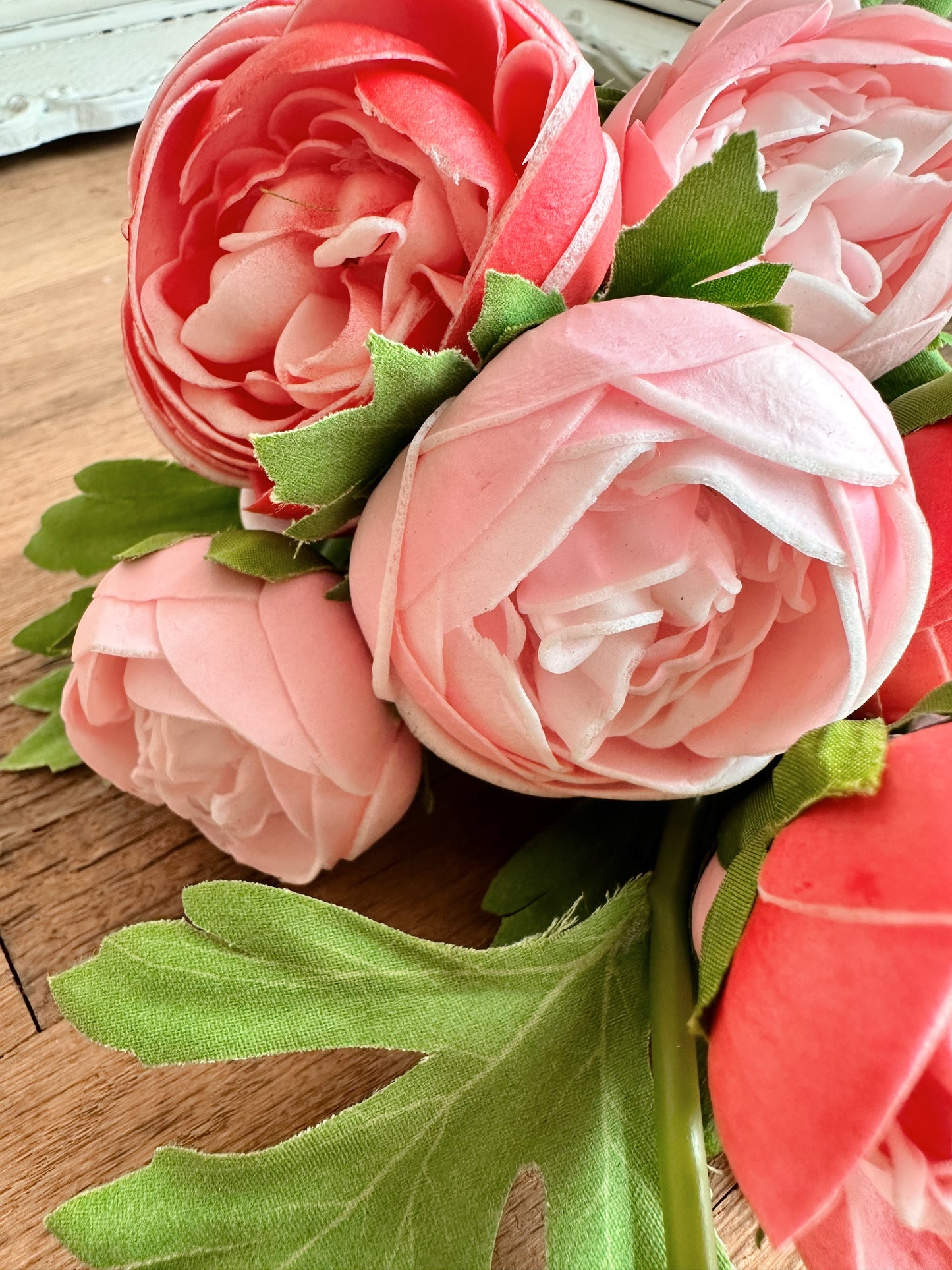 Real Touch Ranunculus Bundle, Pink