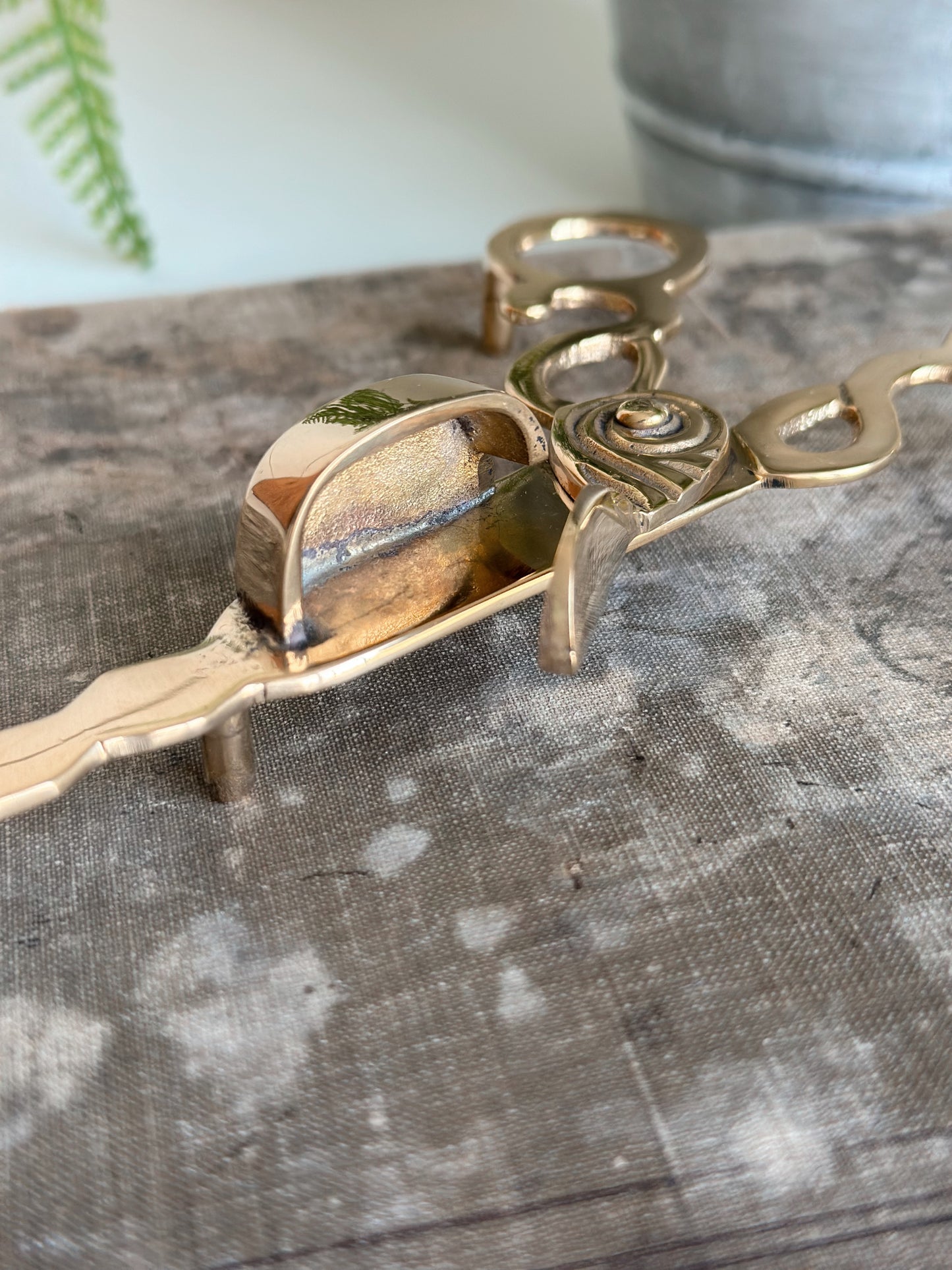 Brass Snuffer & Wick Trimmer Scissors