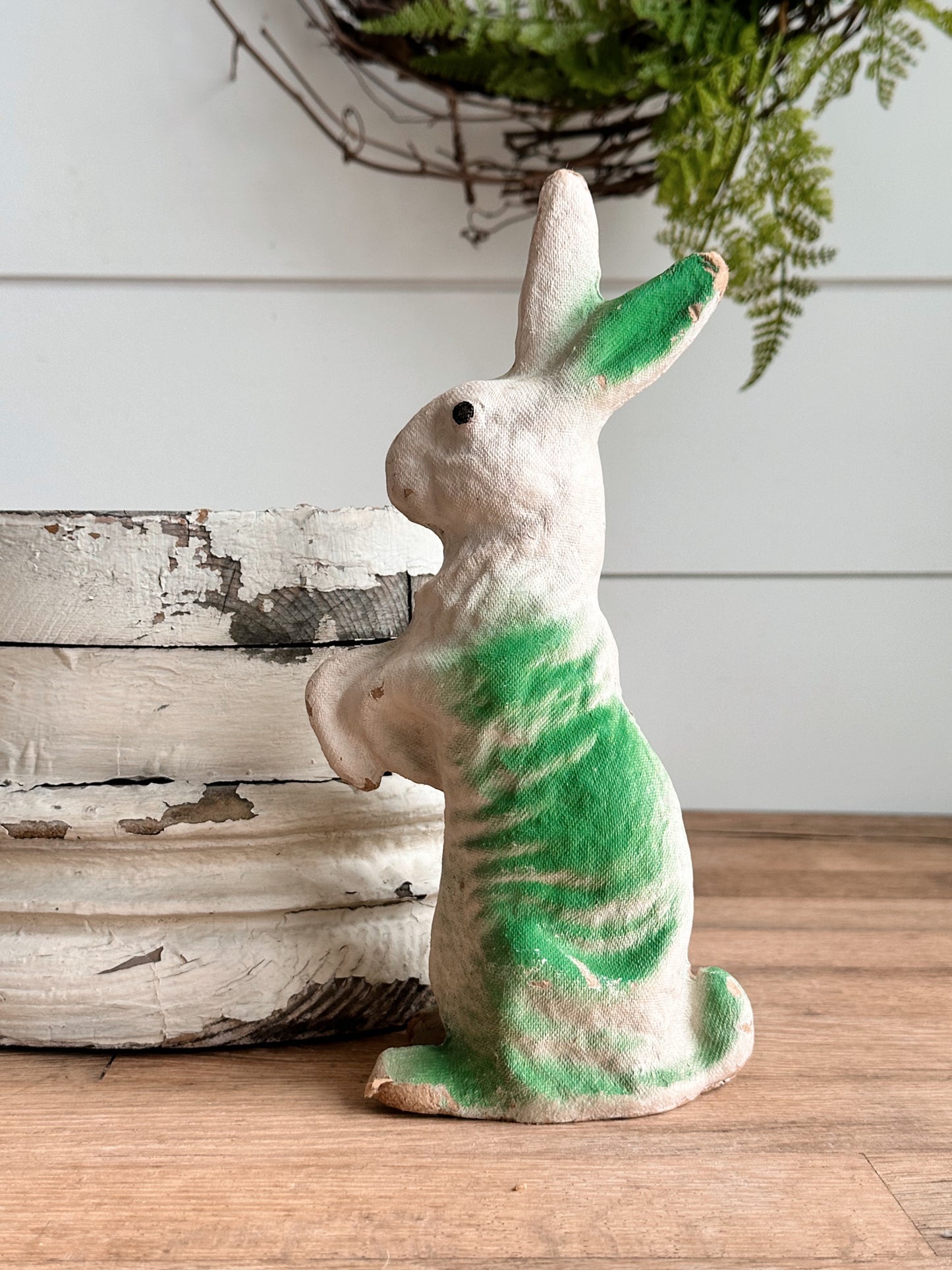 Vintage Paper Mache Bunny