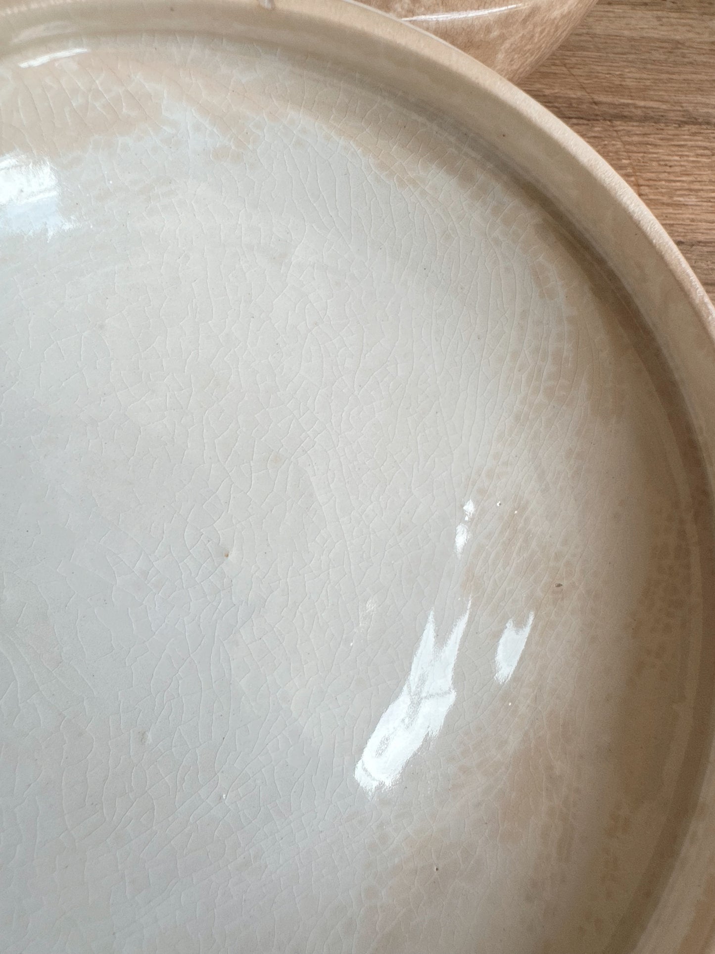 Beautifully Stained Vintage Ironstone Covered Dish