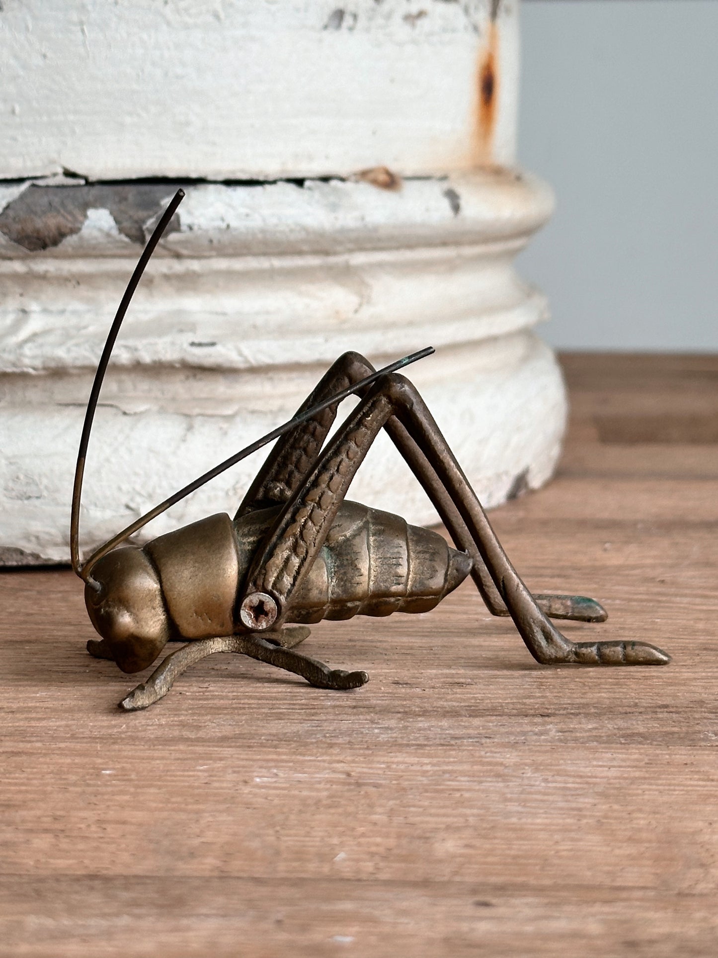 Vintage Brass Grasshopper