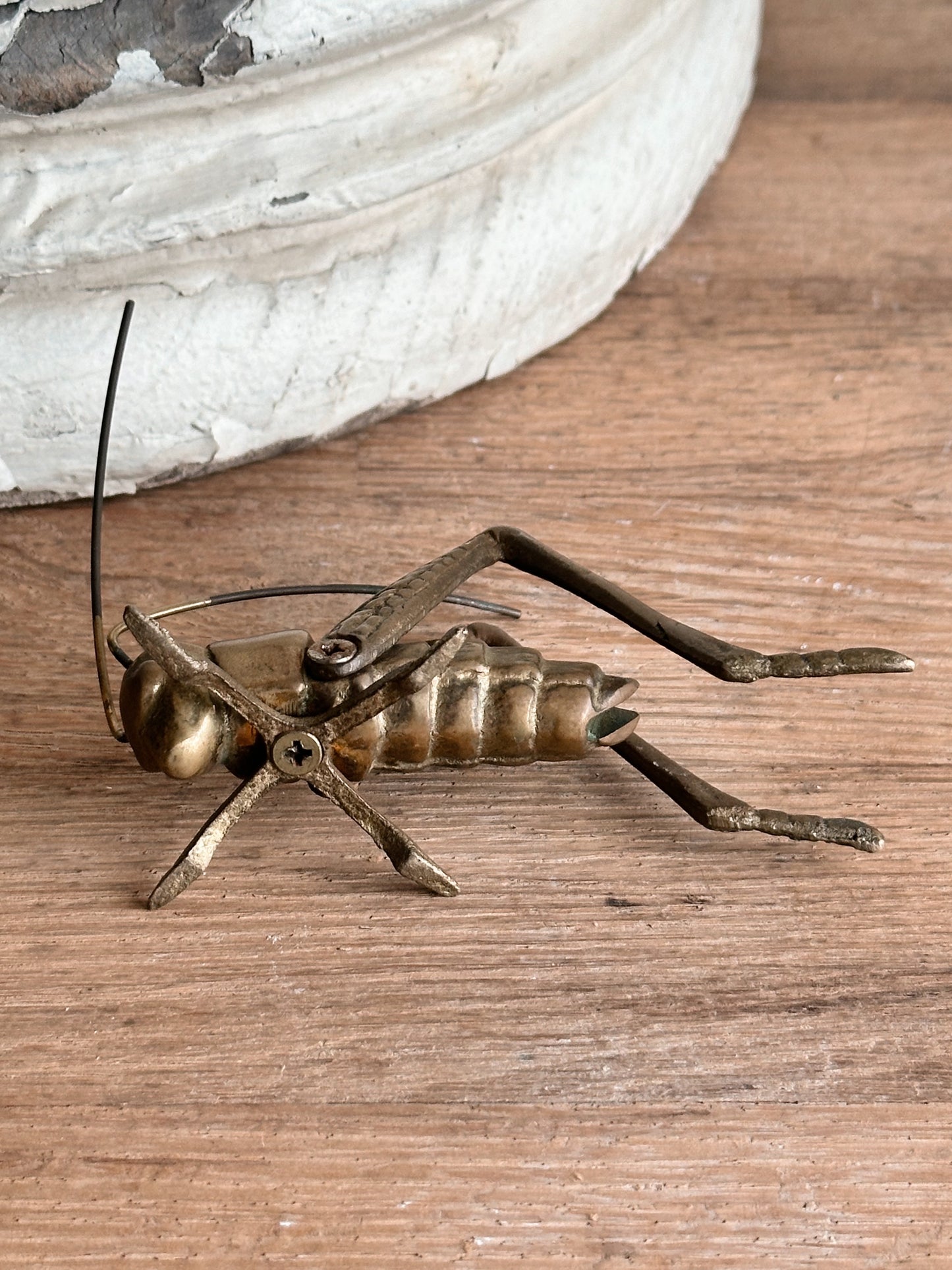 Vintage Brass Grasshopper