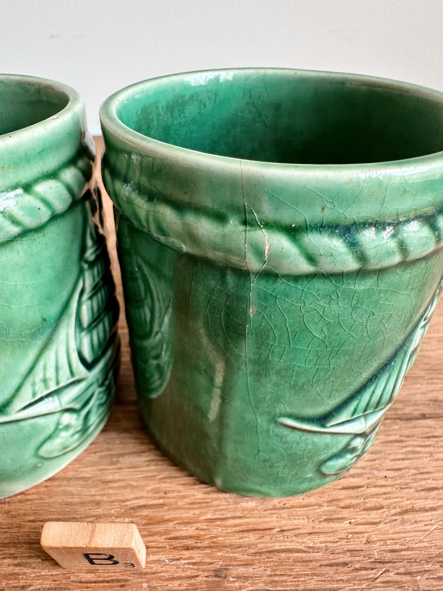 Vintage Nautical Mugs (set of 2)