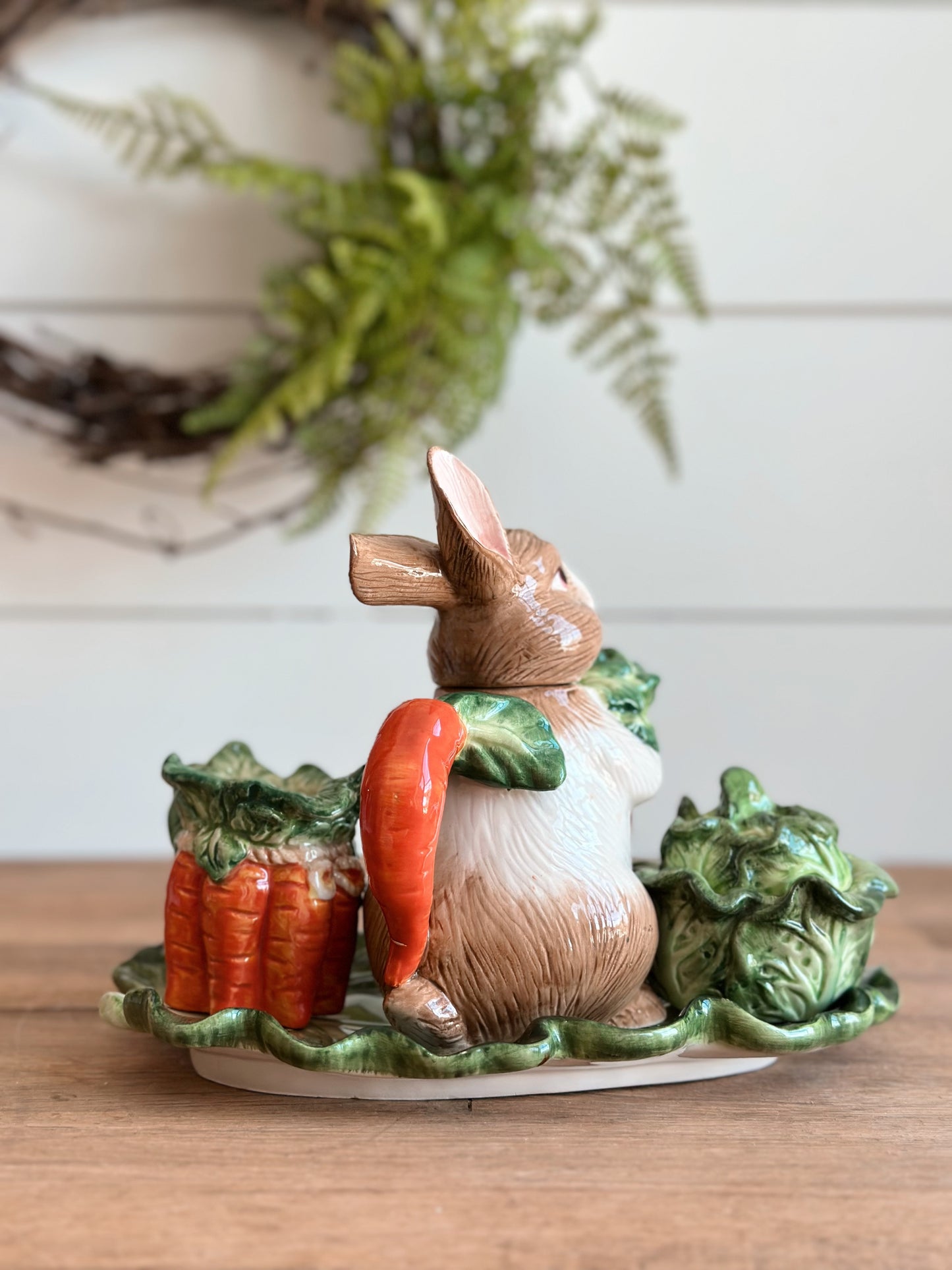Vintage Garden Bunny Tea Set