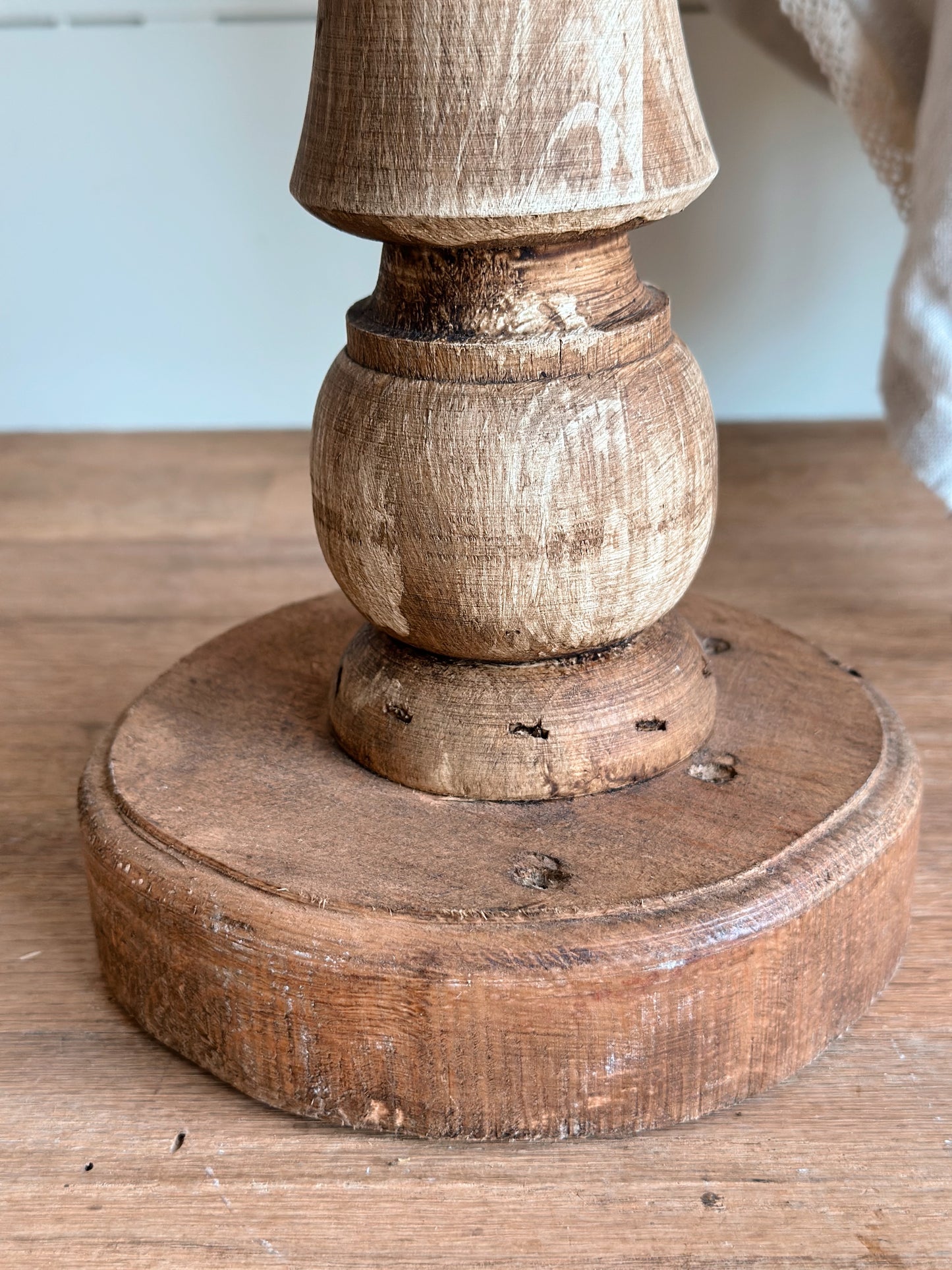 Handmade Reclaimed Wood Pedestal