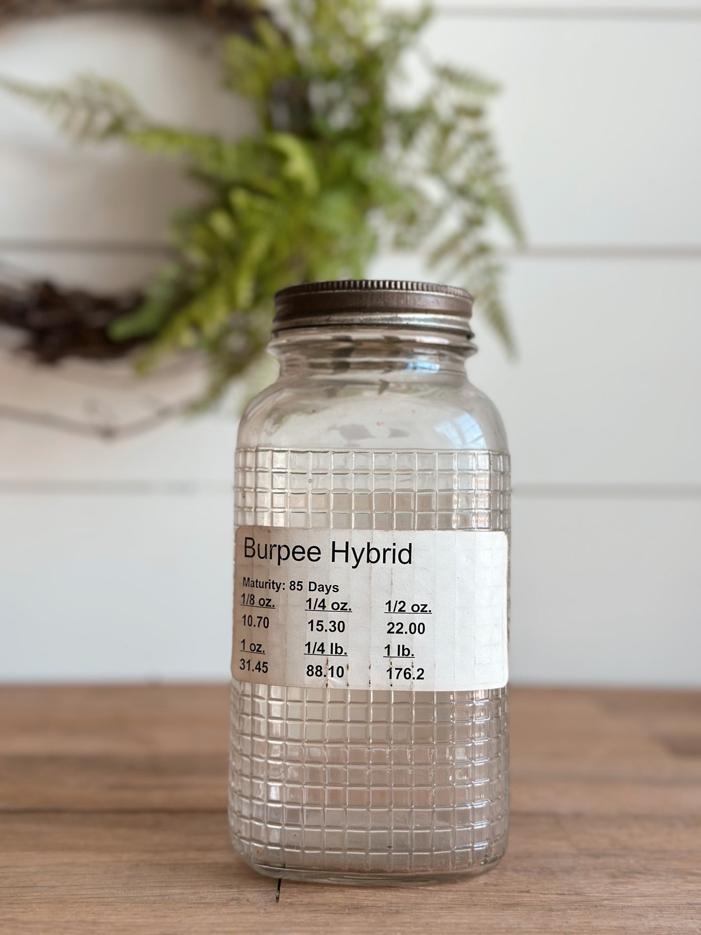 Vintage Seed Jar, Cantaloupe