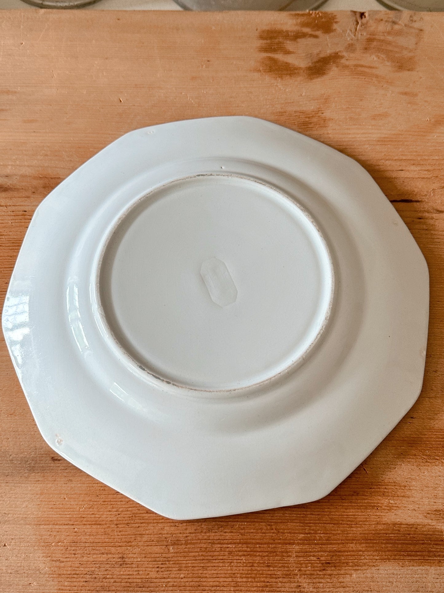 Stack of Three Antique Ironstone Plates