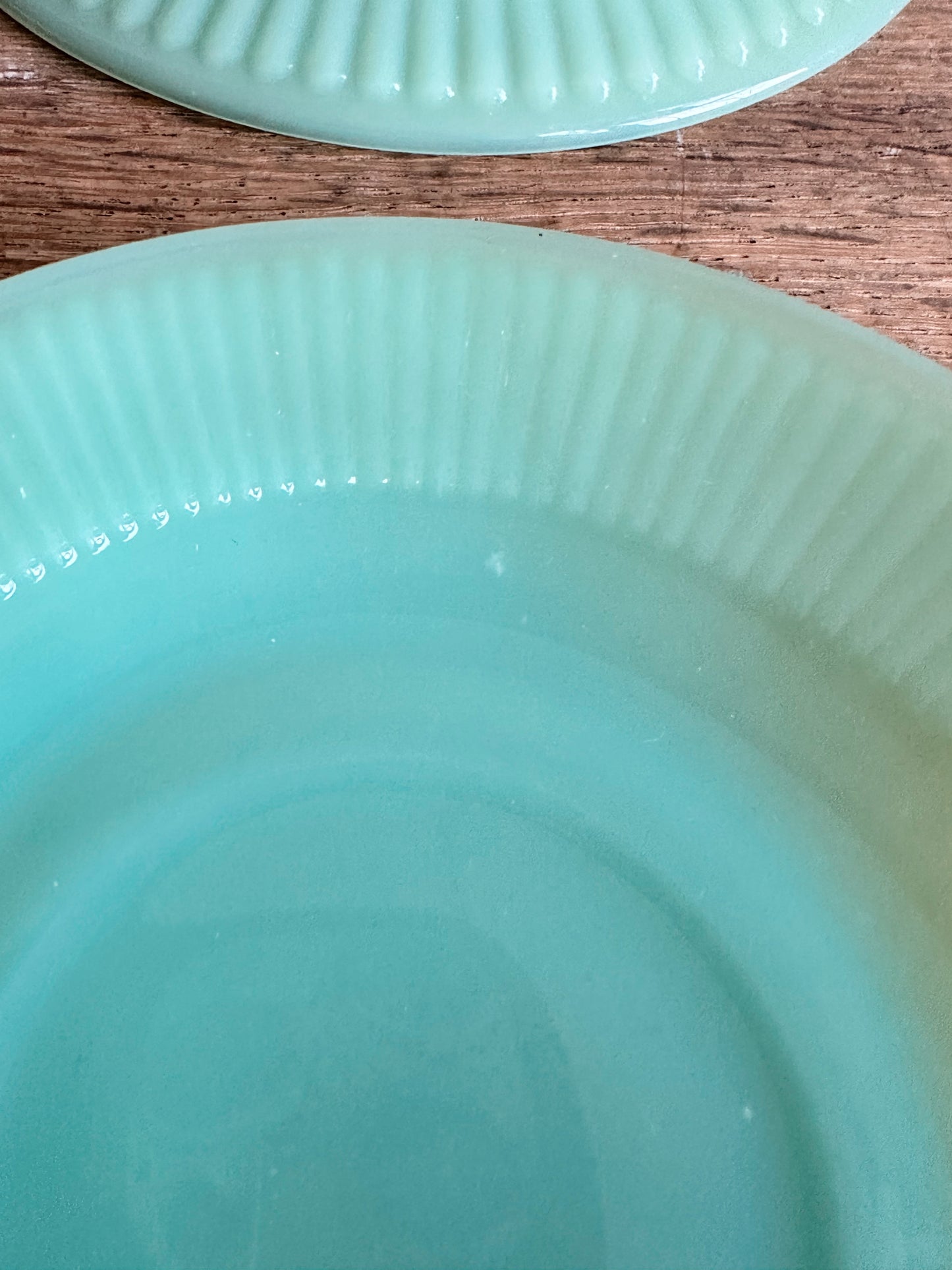 Set of Four Vintage Jadeite Saucers