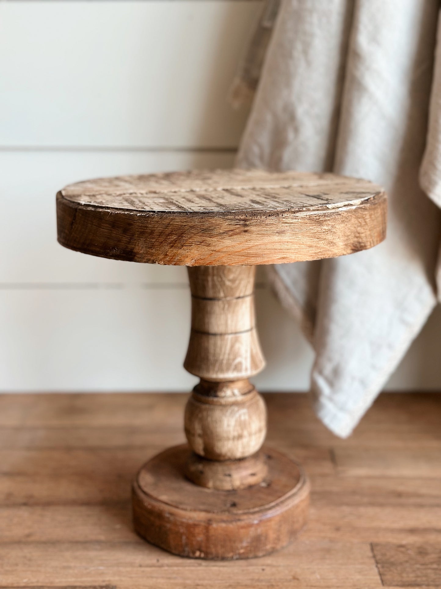 Handmade Reclaimed Wood Pedestal