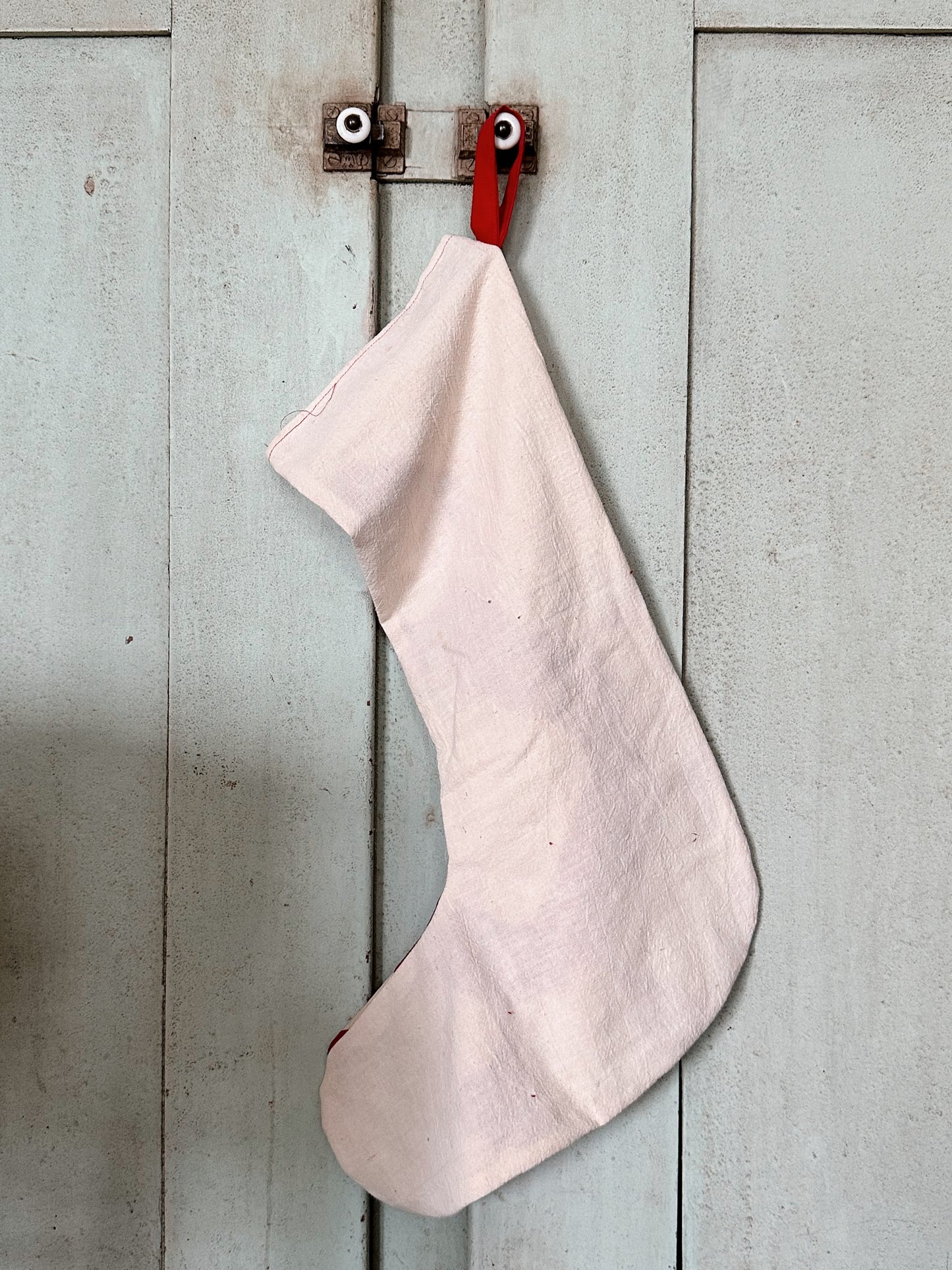 Handmade Vintage Quilt Topper Stocking