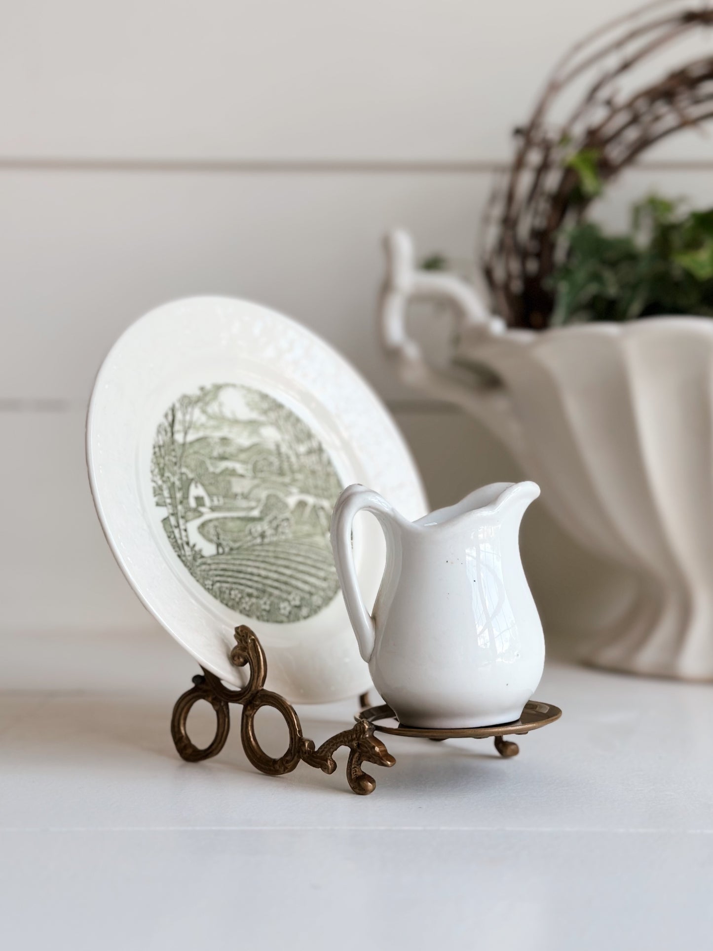 Brass Cup & Saucer Stand