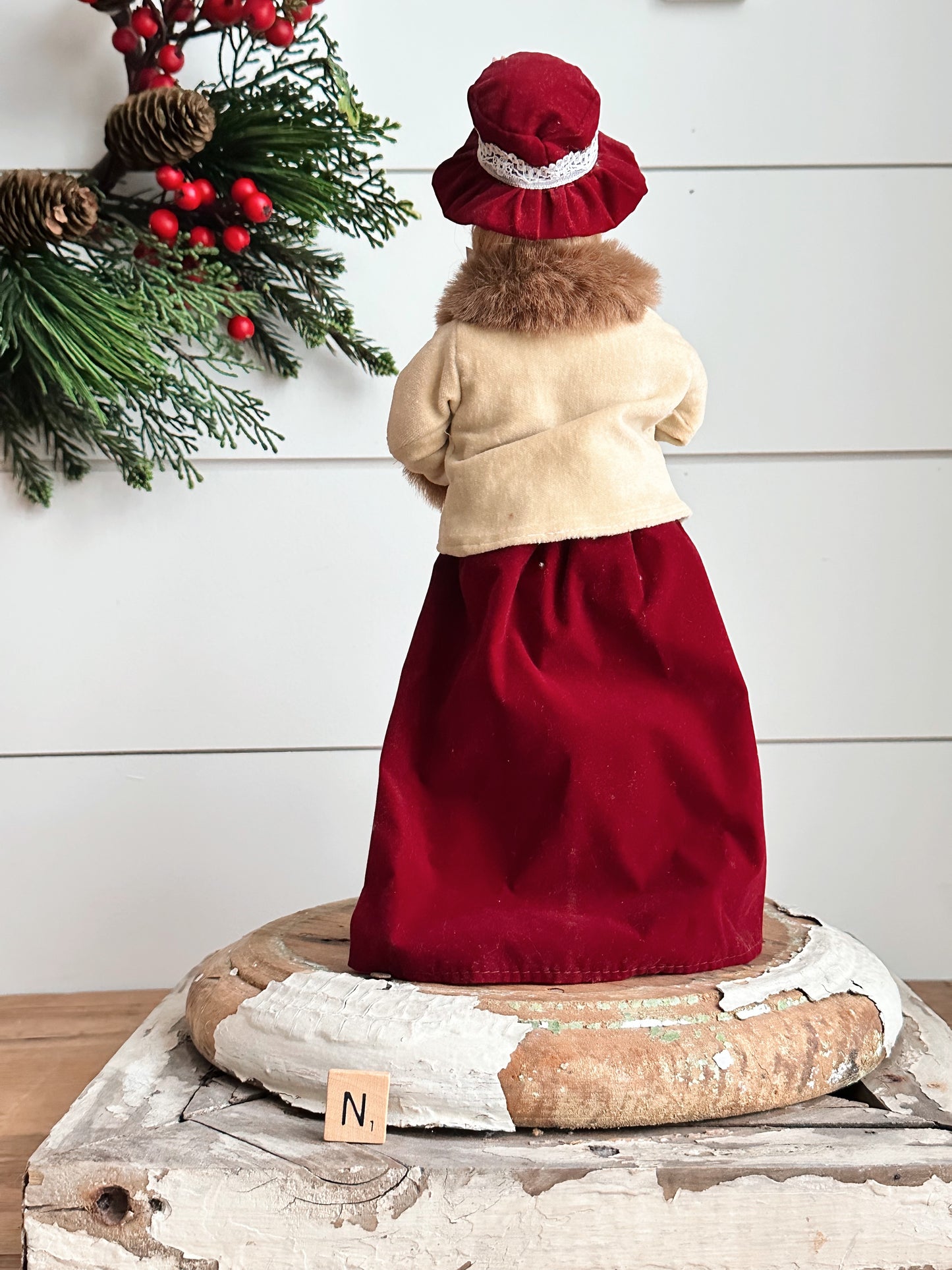 Vintage Victorian Style Caroler