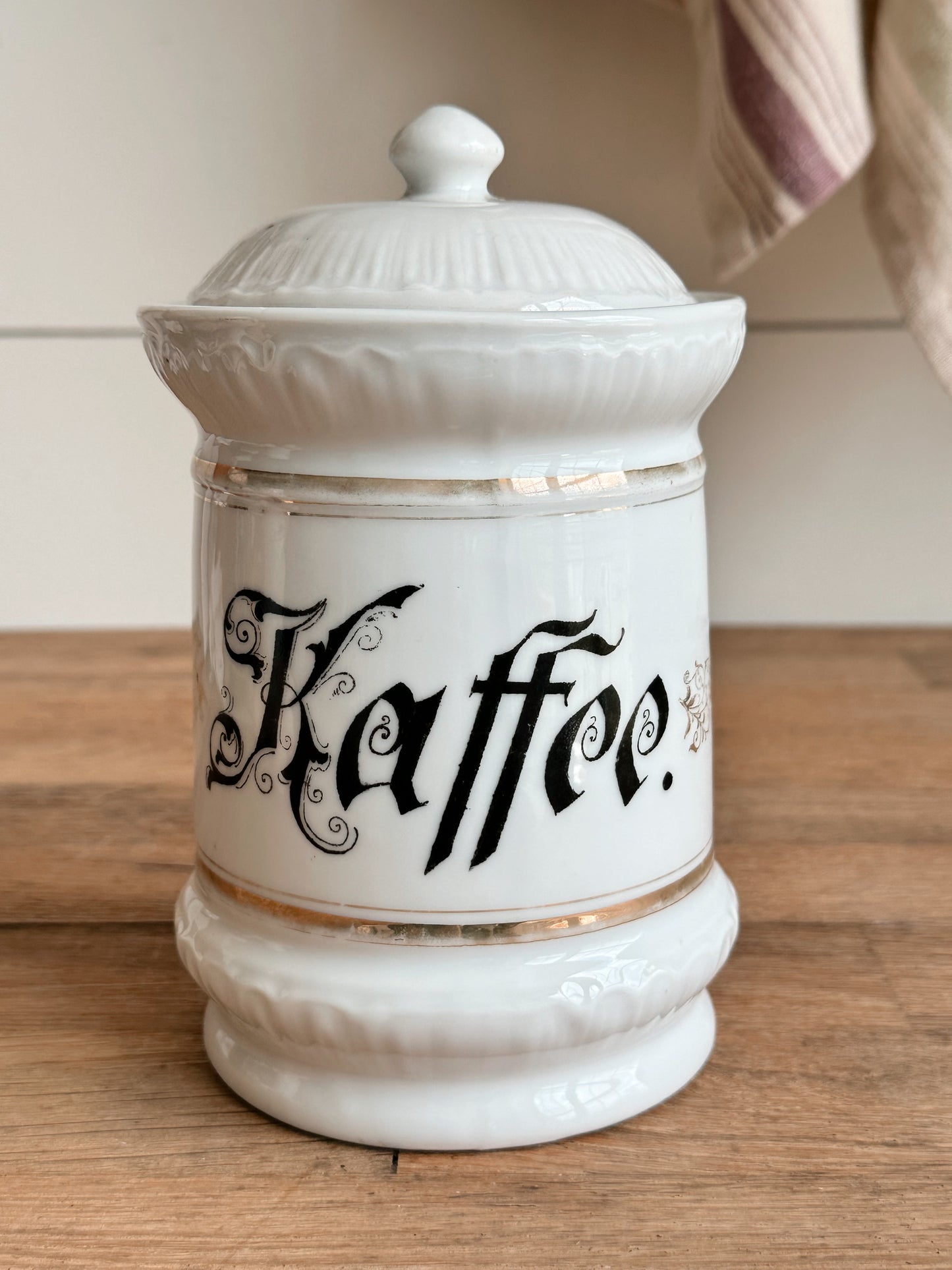 Vintage Porcelain German Coffee Canister