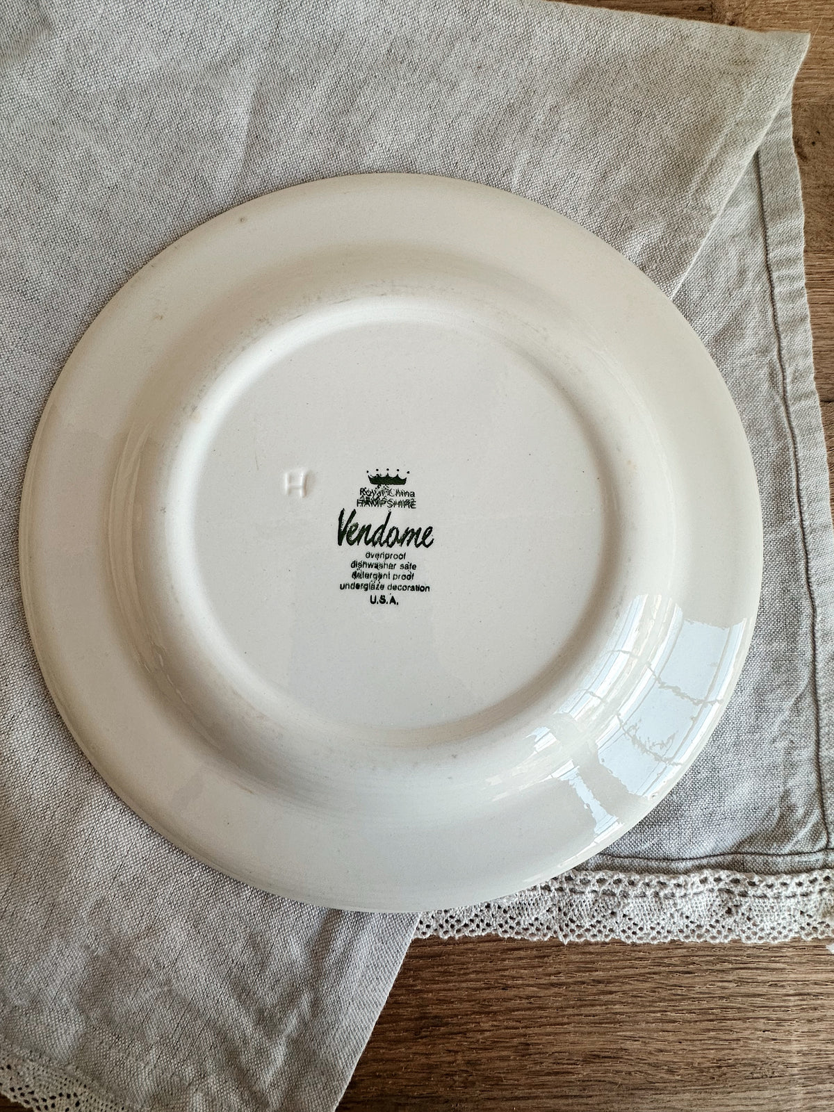 Pair of Vintage Vendome Transferware Dinner Plates
