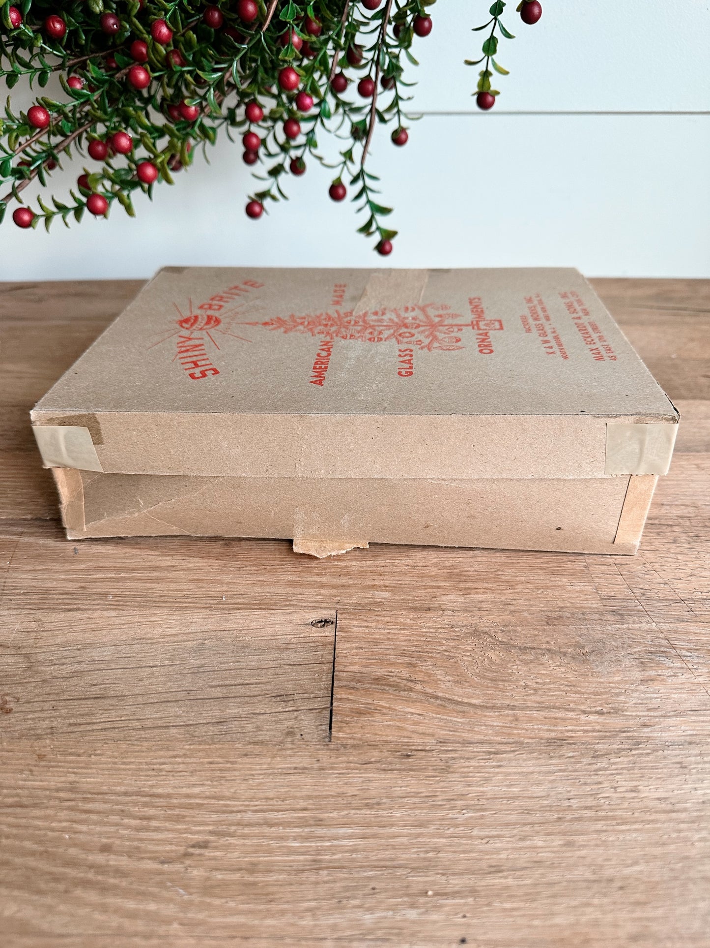 Box of Vintage Shiny Brites (3 unmarked)