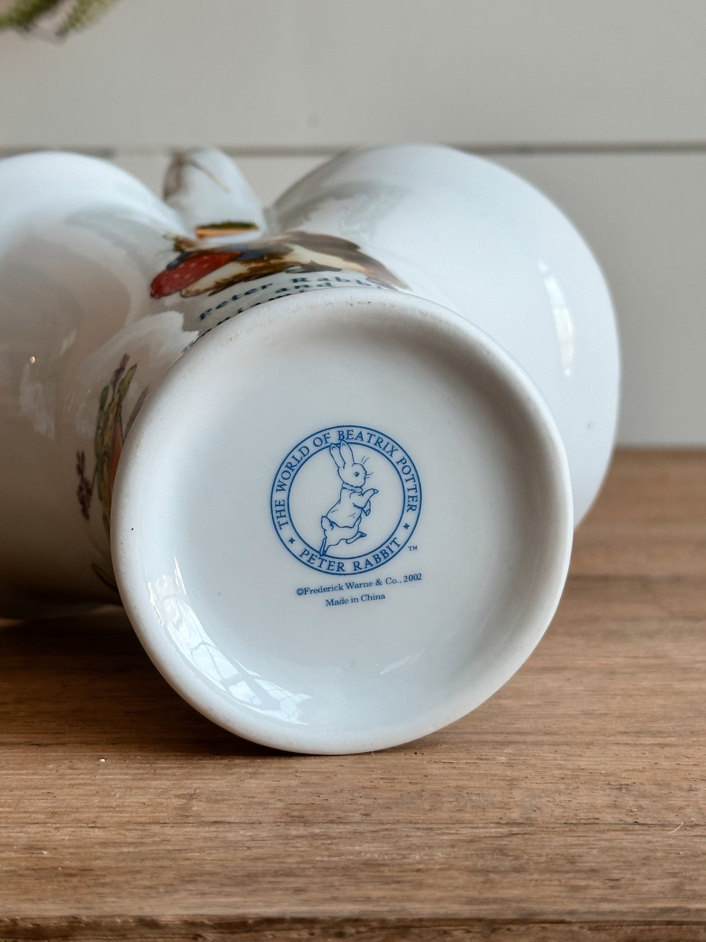 Vintage Beatrix Potter Peter Rabbit Basket Vase