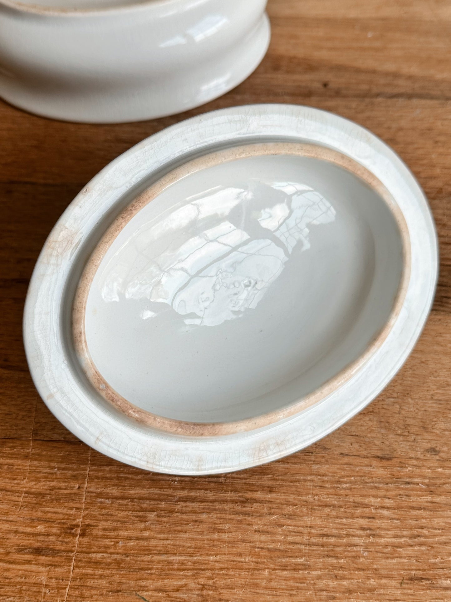 Antique Wedgwood & Co Ironstone Covered Soap Dish